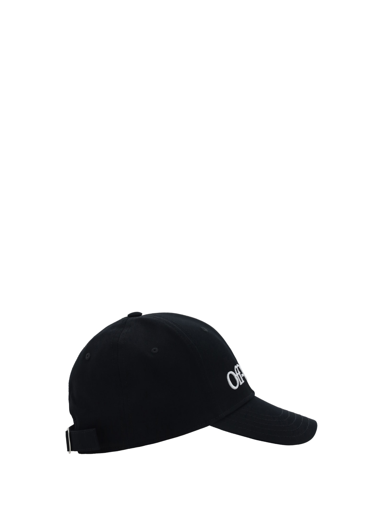 Shop Off-white Logo Baseball Cap In Black/white