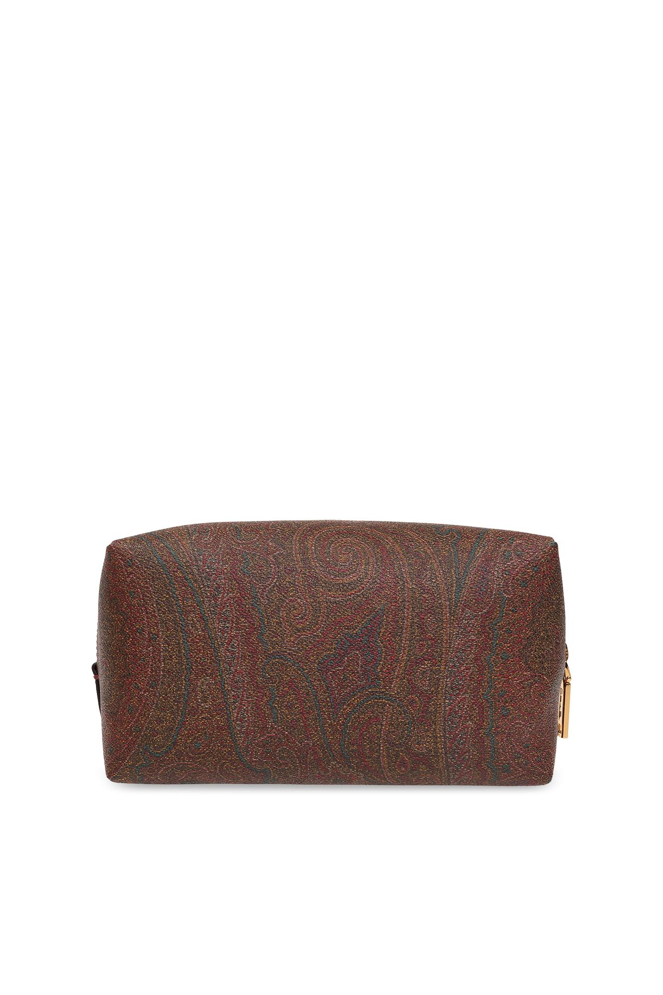 Shop Etro Wash Bag With Logo In Red