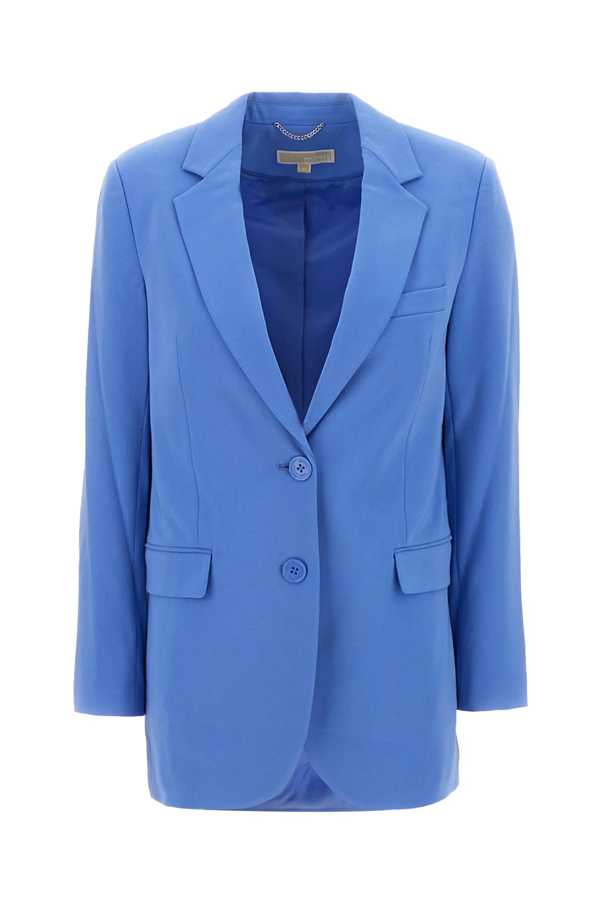 Shop Michael Kors Cerulean Triacetate Blend Blazer In 476