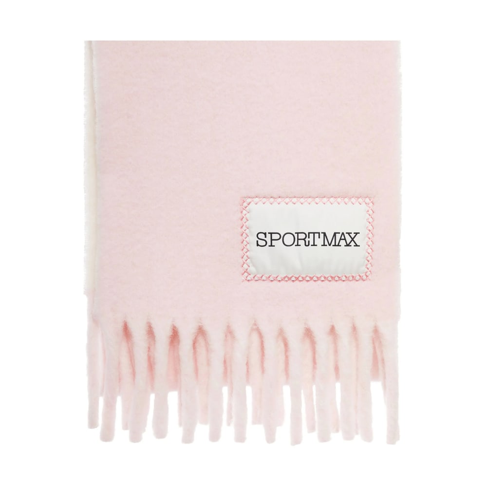 Sportmax Fringed Edge Scarf Collection In Pink