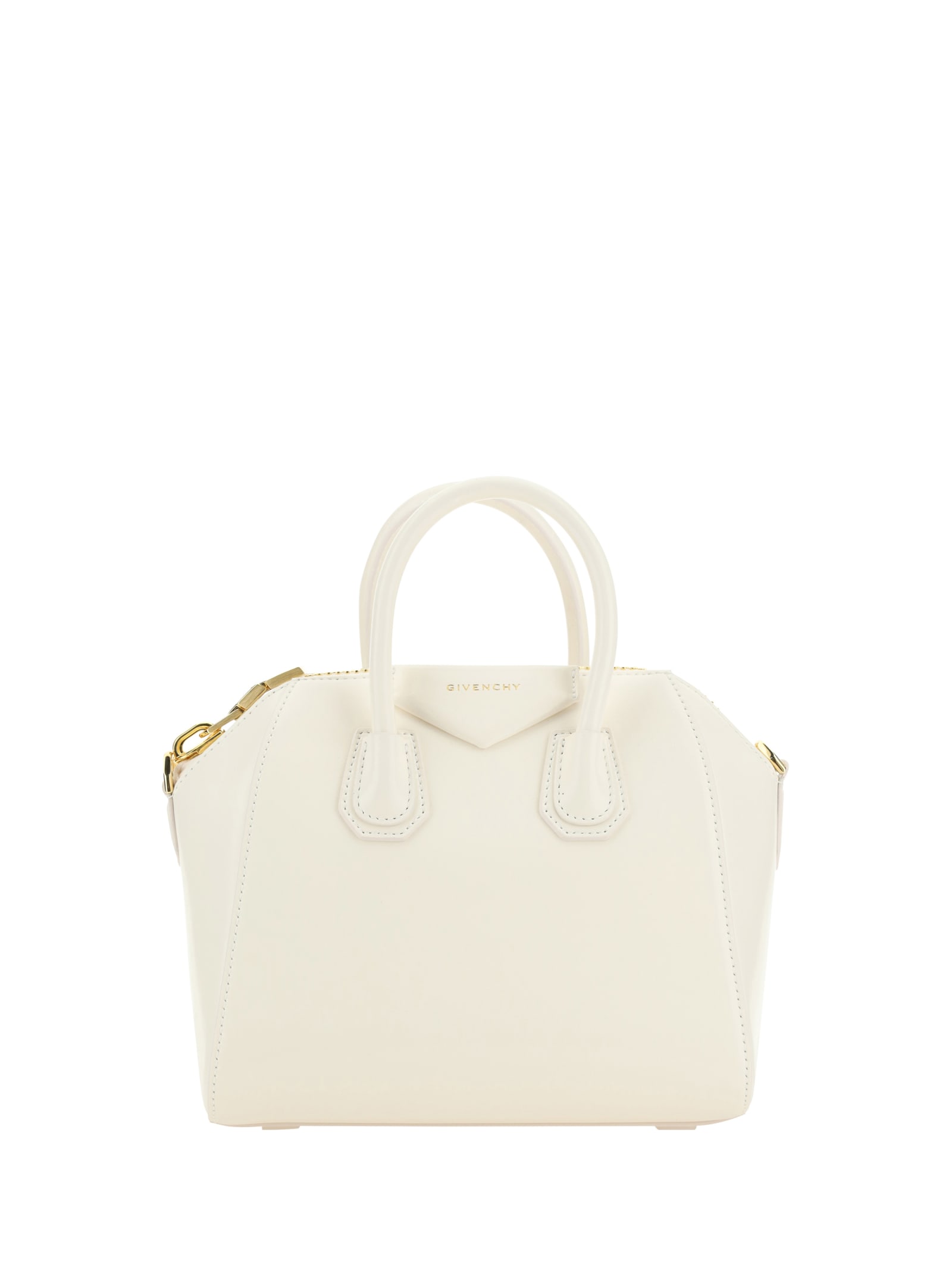 Givenchy Mini Antigona Handbag In Bianco