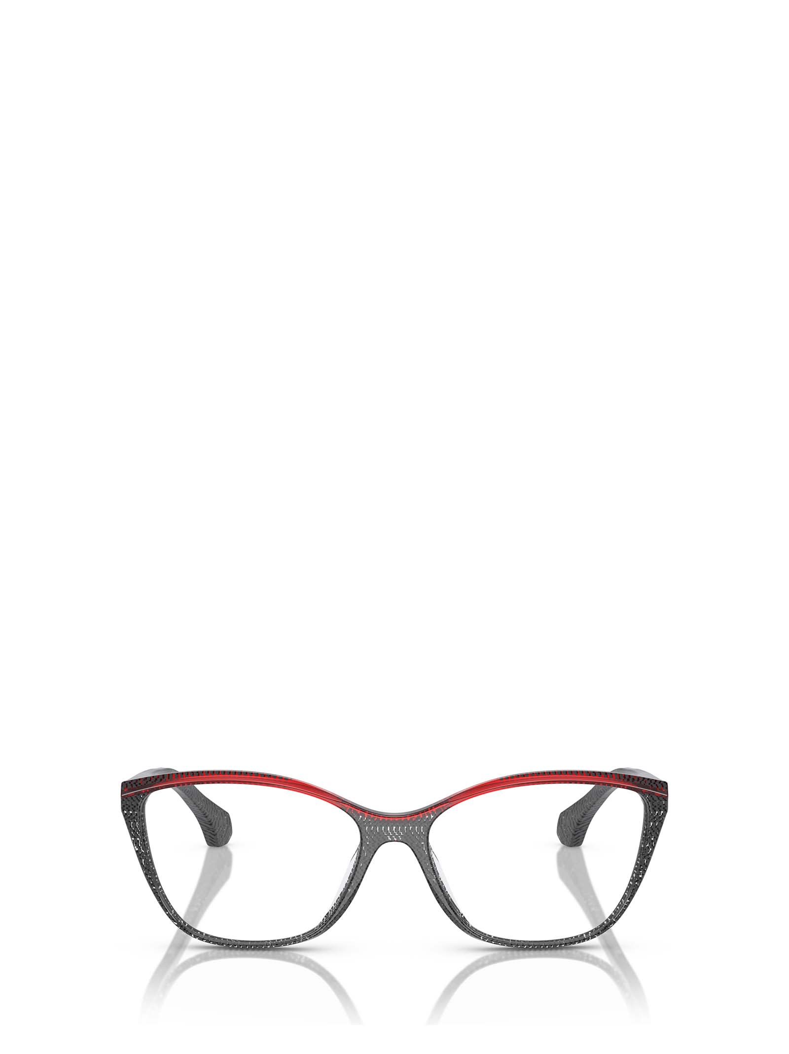 A03502 New Pointillee Grey/red Glasses