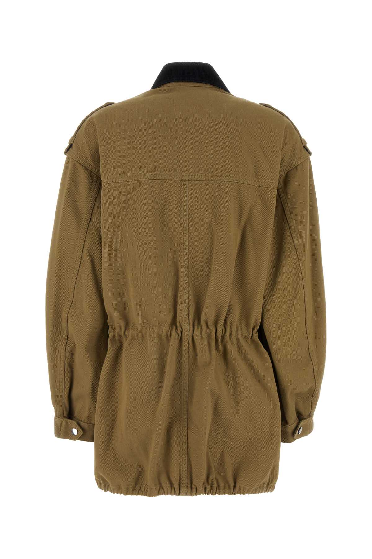 Shop Marant Etoile Khaki Cotton Joanna Jacket In Ki Khaki