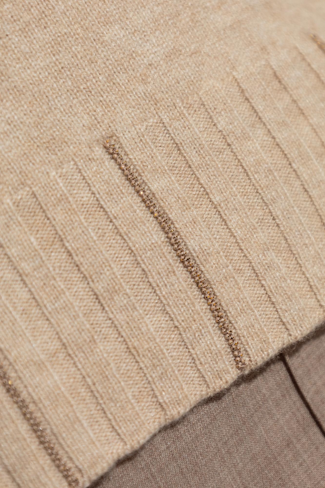 Fabiana Filippi Wool Sweater In Nude