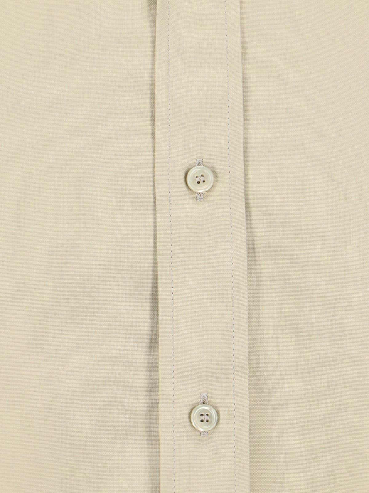 Shop Burberry Logo-embroidered Short Sleeved Poplin Shirt