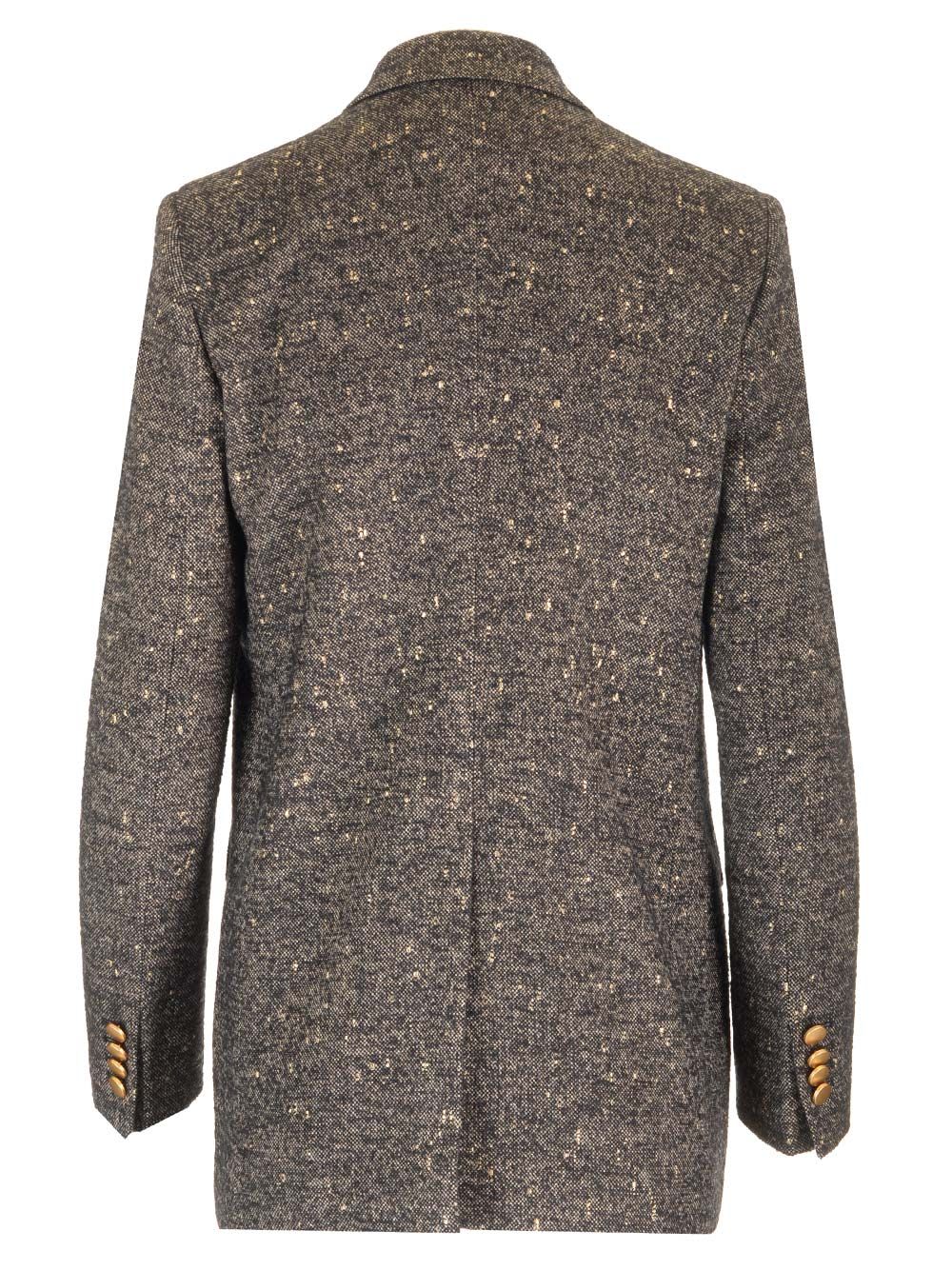 Shop Tagliatore Jasmine Double-breasted Blazer In Grey