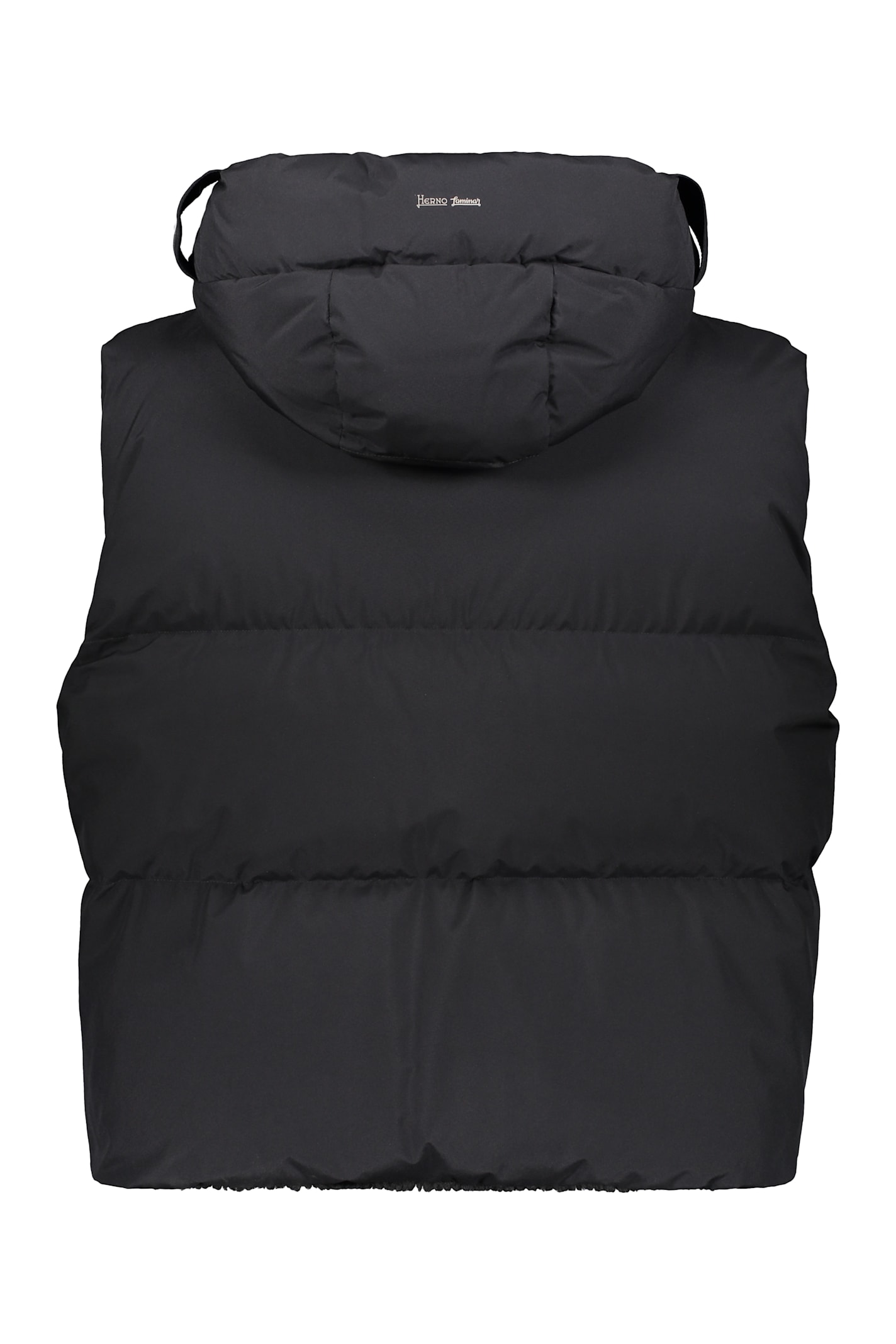 Herno Laminar Sleeveless Jacket In Black In Black