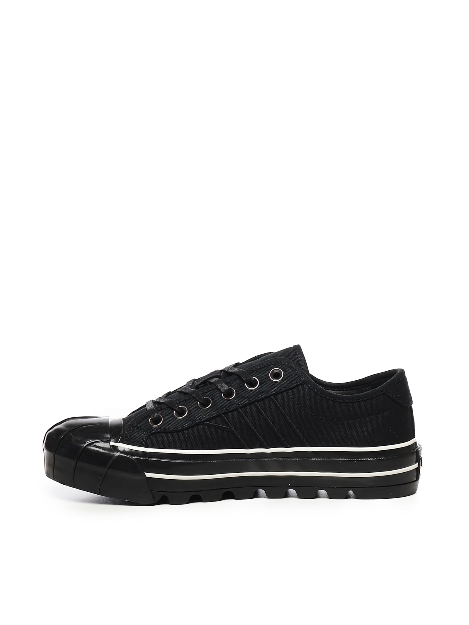 Pro-keds Rubber  Fabric Sneakers In Black