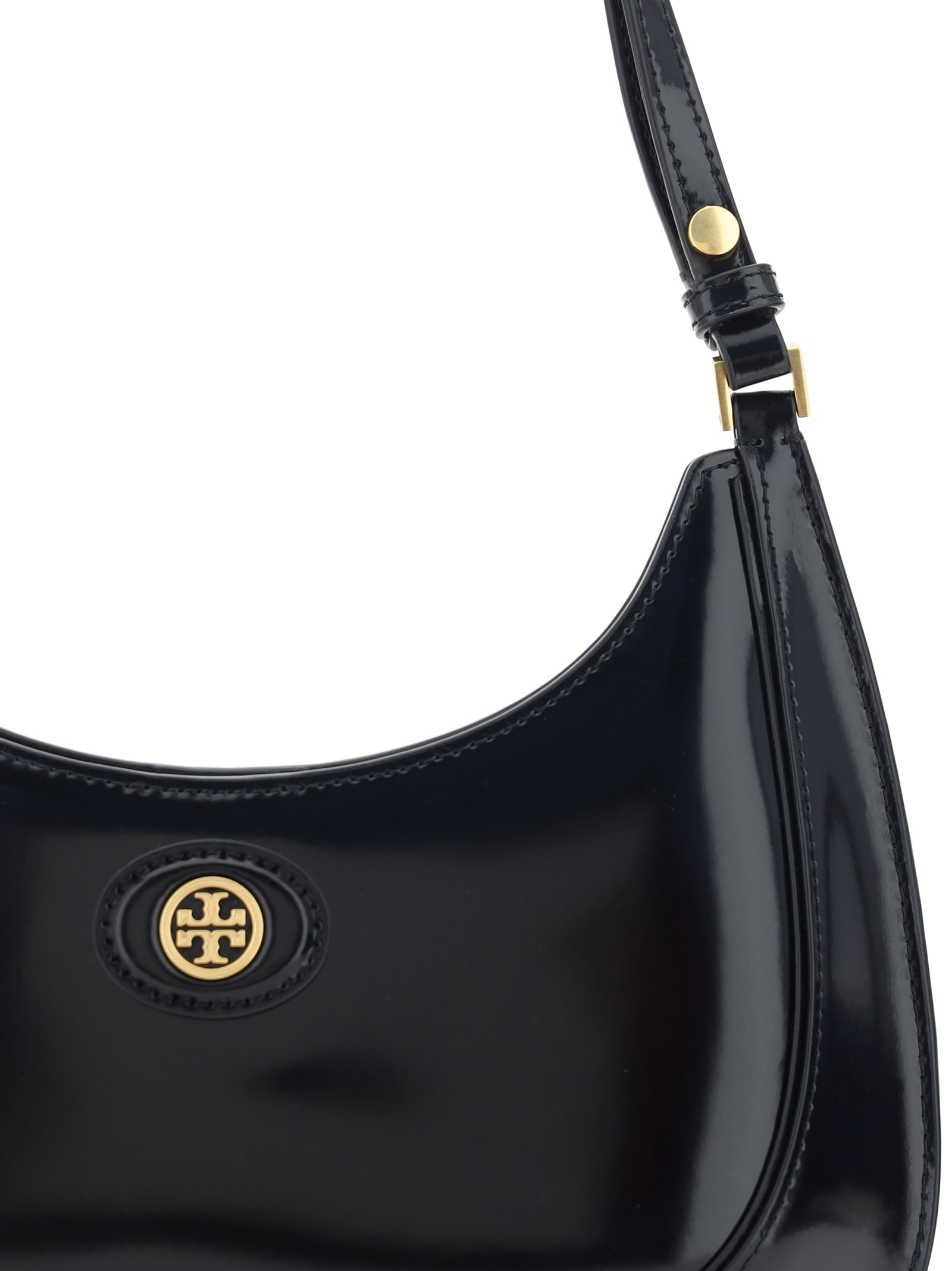 Shop Tory Burch Robinson Shoulder Bag In Black 001