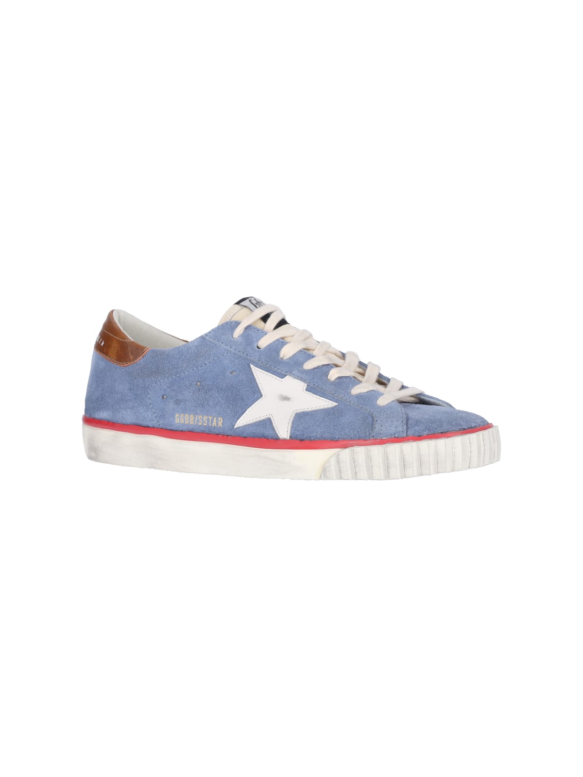 Shop Golden Goose Super Star Sneakers In Blue