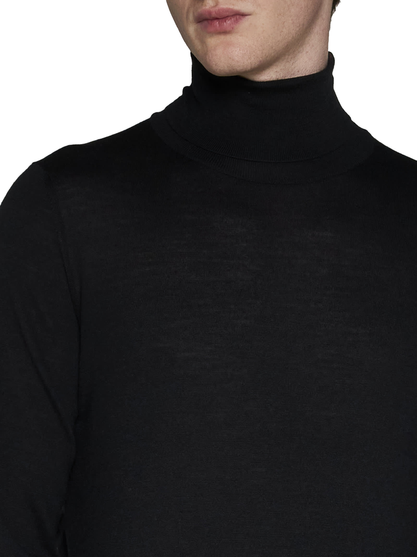 Shop Piacenza Cashmere Sweater In Black