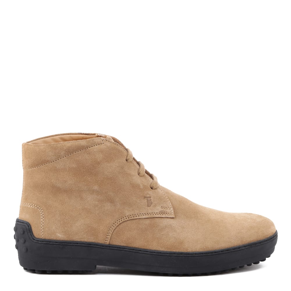 Tods Lace-up Desert-boots In Suede