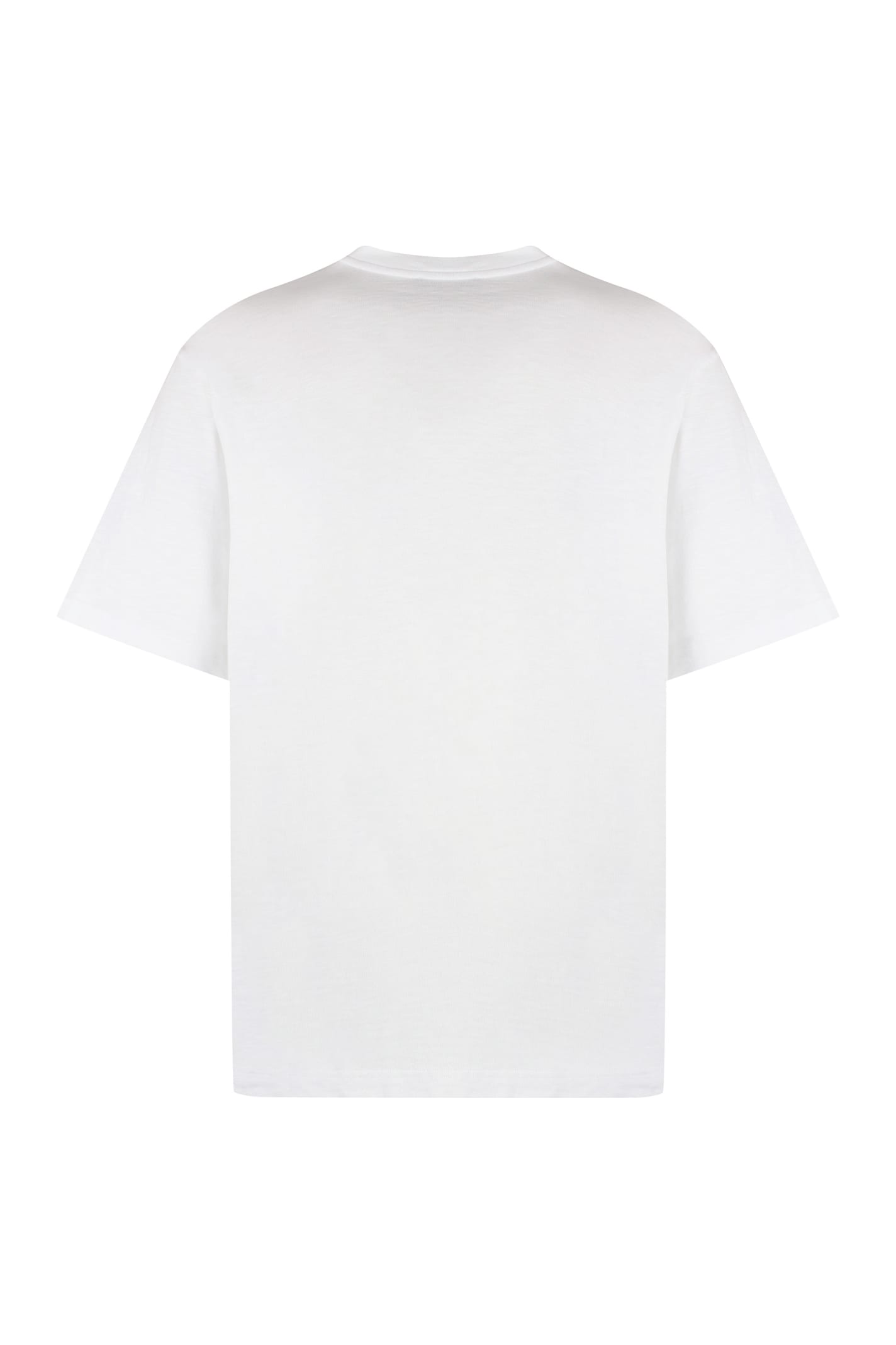 Shop Dolce & Gabbana Cotton Crew-neck T-shirt In White