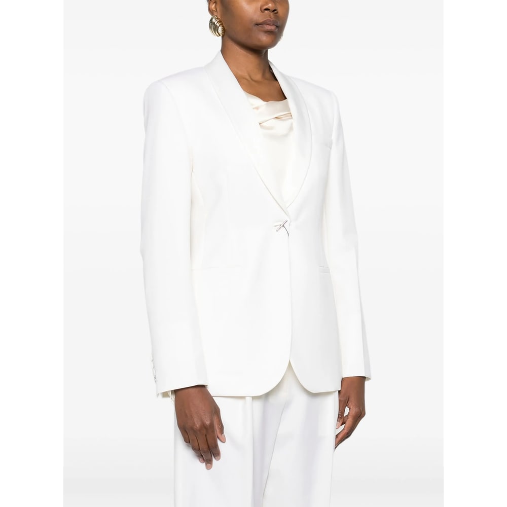Max Mara Long-sleeved Suit Jacket In Multi