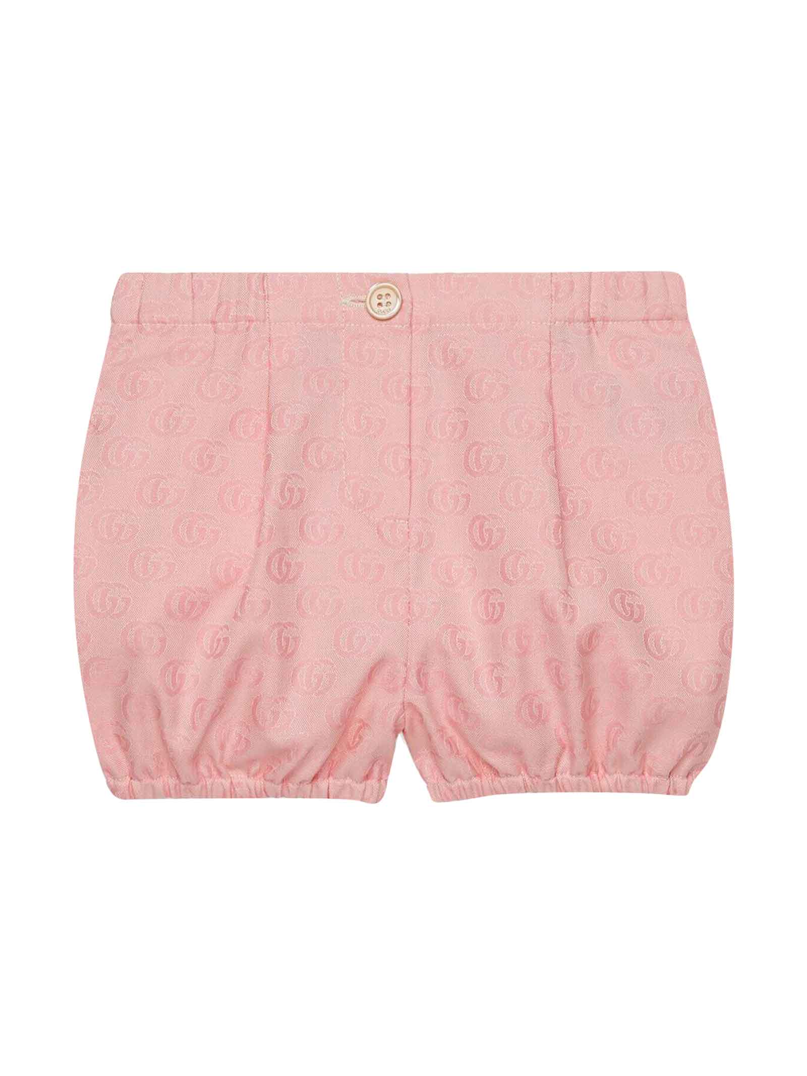 Gucci Pink Shorts Baby Unisex