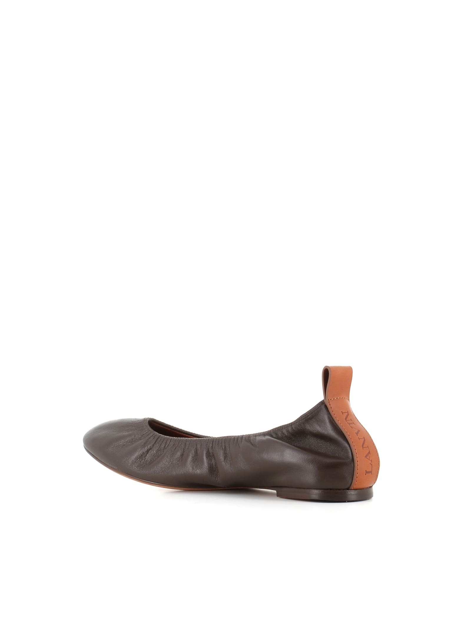 Shop Lanvin Ballerina In Brown