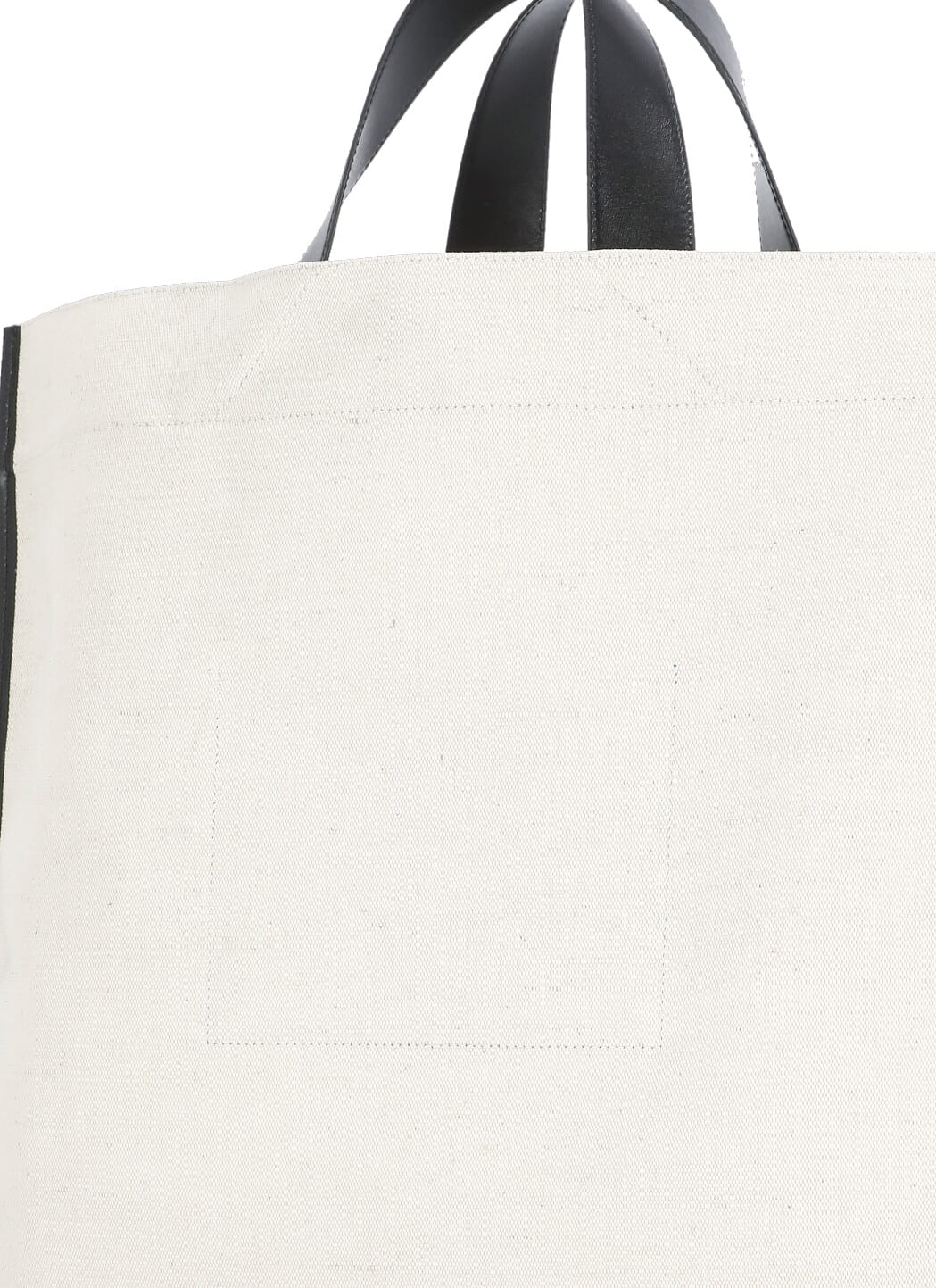 Jil Sander Border Book Tote Square Shopping Bag In Ivory
