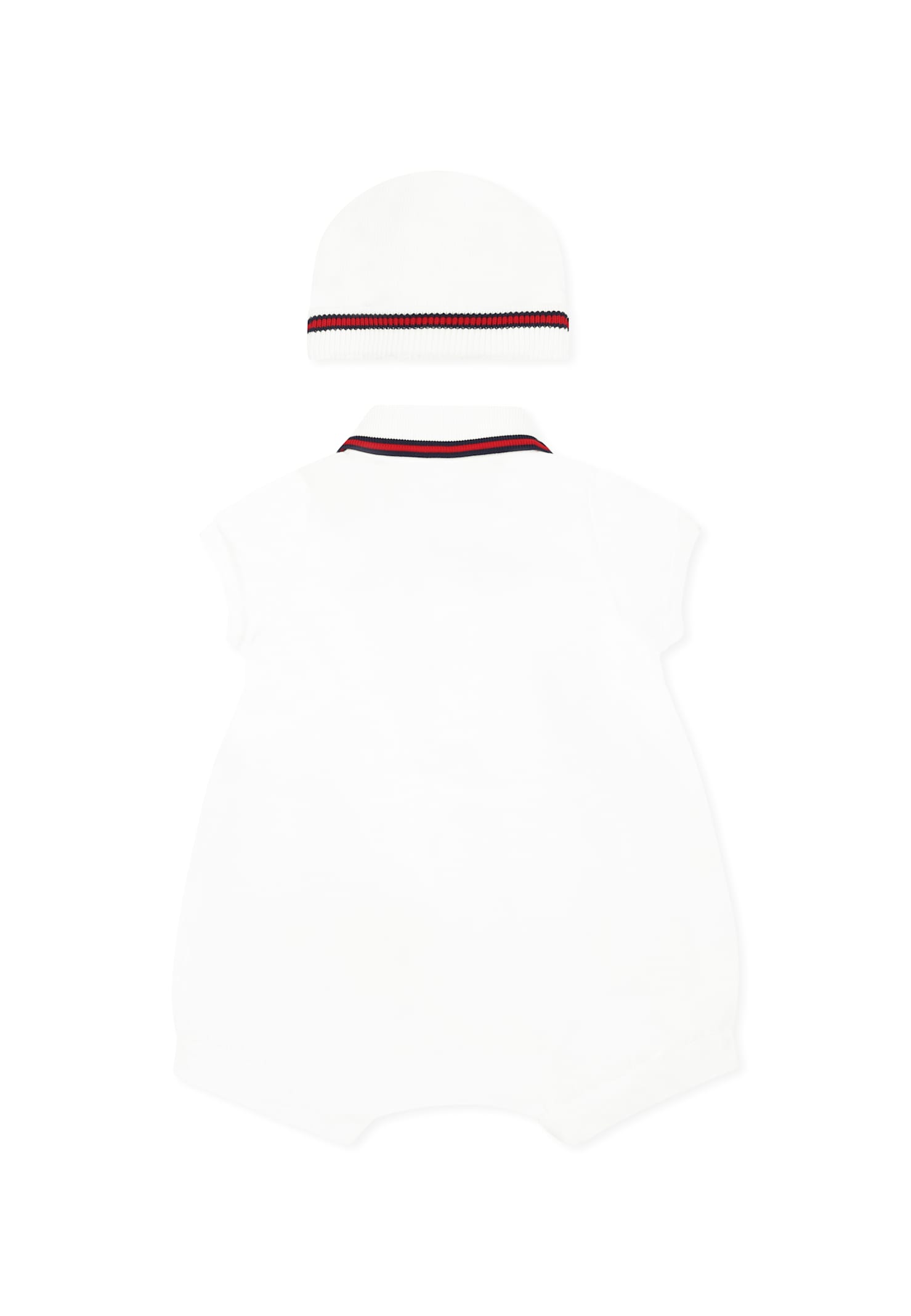 Shop Gucci White Babygrow Set For Baby Boy With
