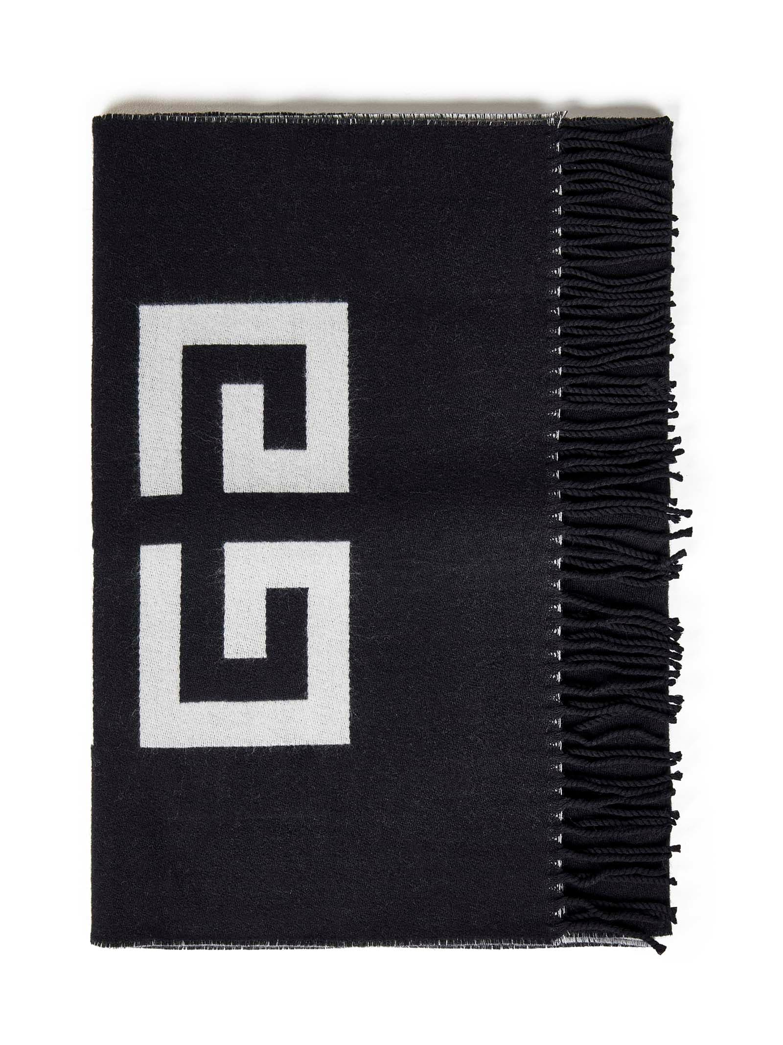 Shop Givenchy 4g Scarf In Black