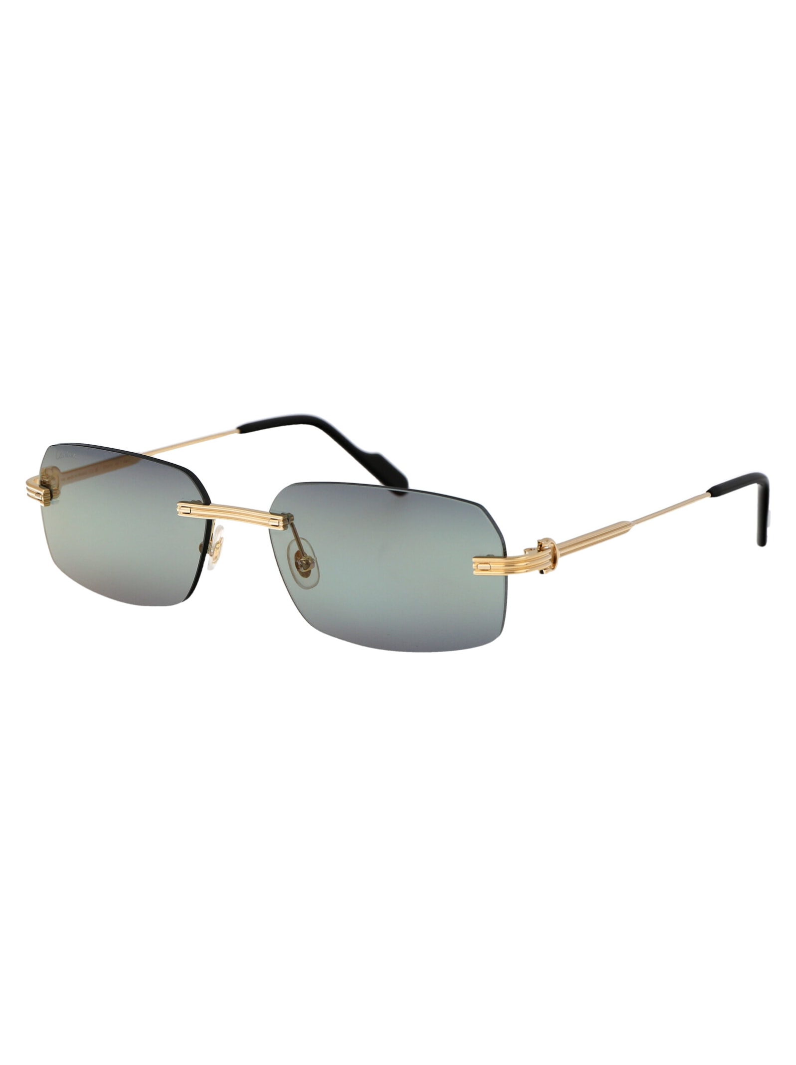 Shop Cartier Ct0271s Sunglasses In 006 Gold Gold Violet