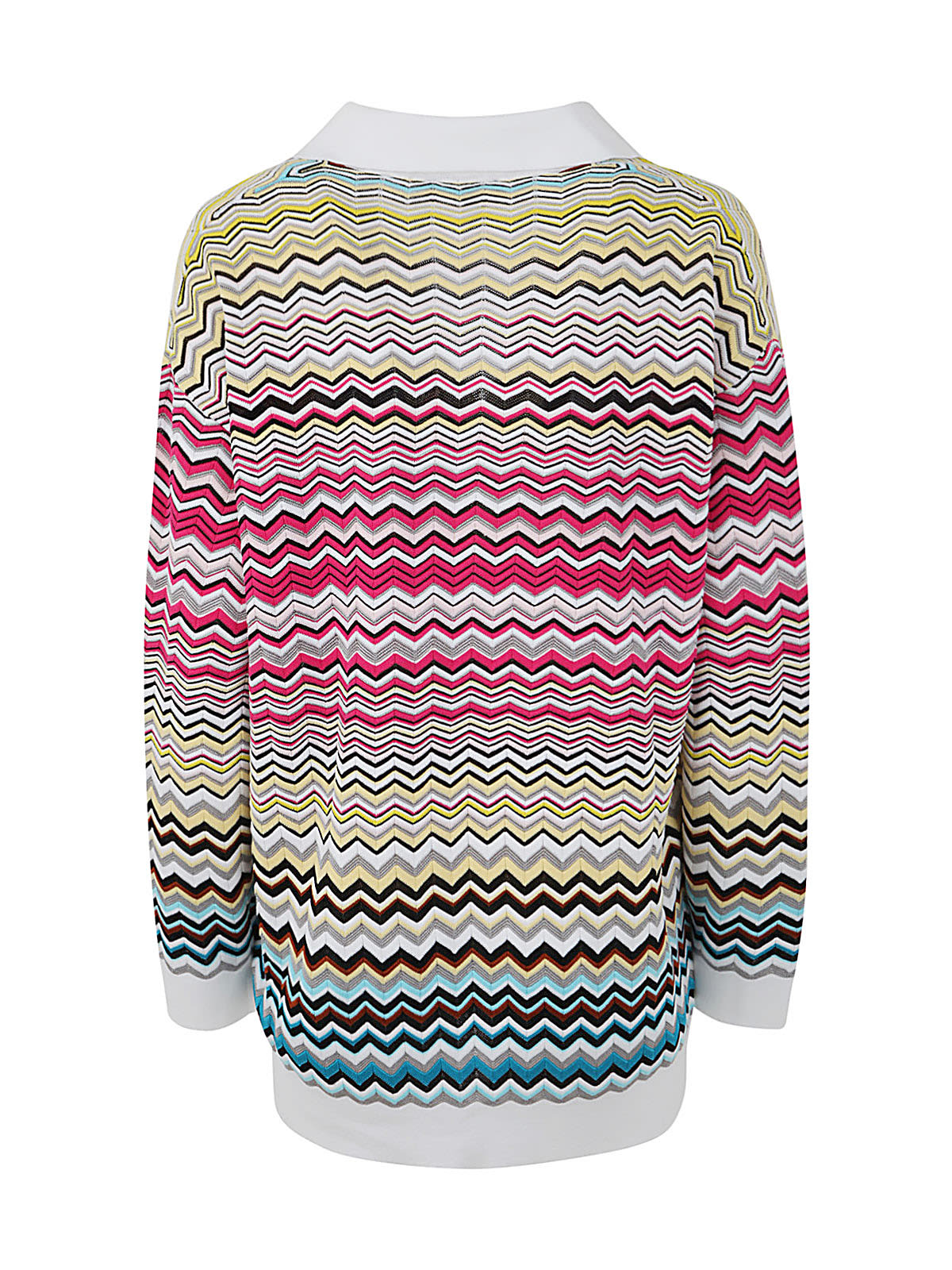 Shop Missoni V Neck Sweater In Multicolor