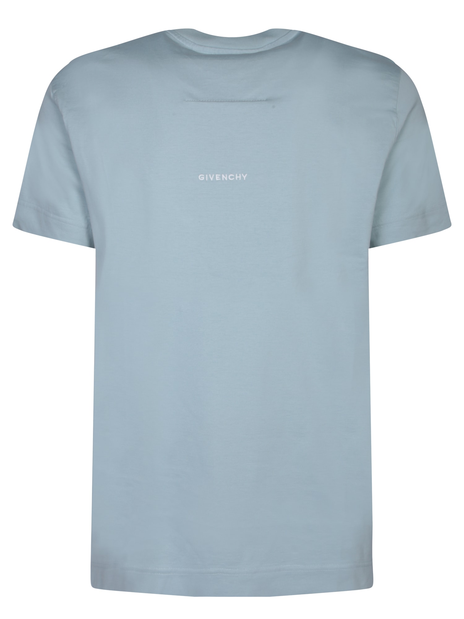 Shop Givenchy 4g Micro Logo White T-shirt In Blue