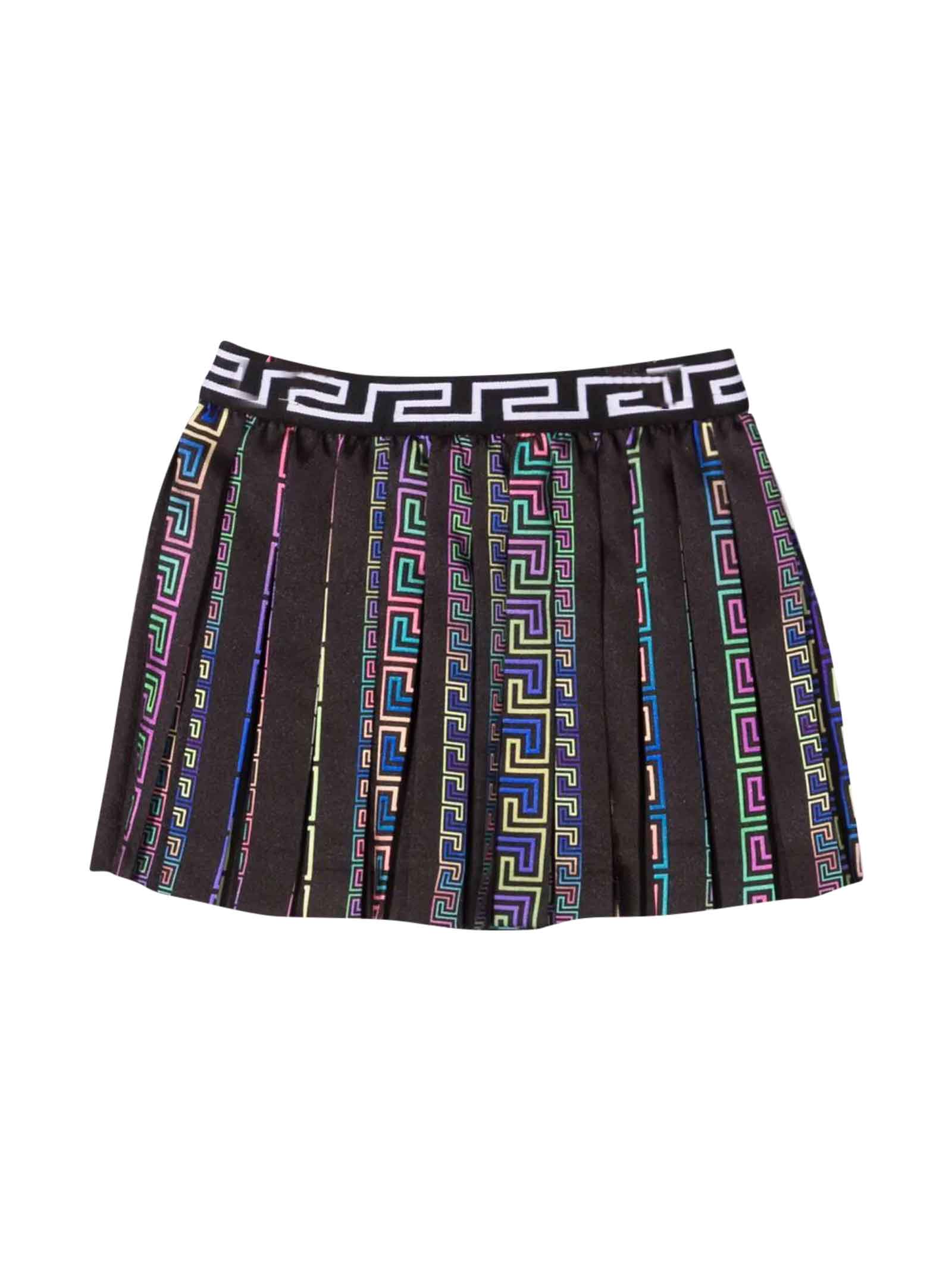 Versace Young Girl Pleated Skirt
