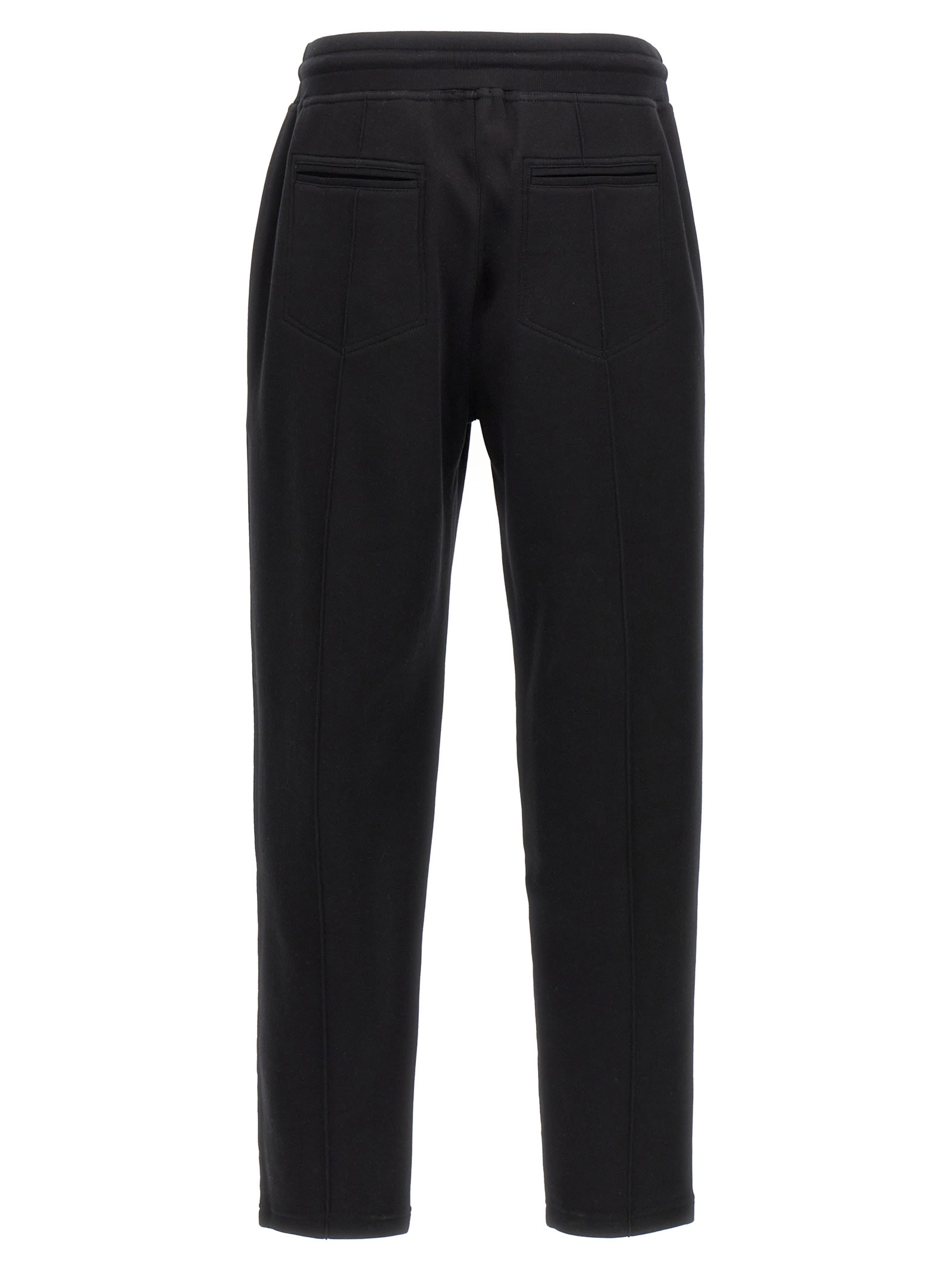 Shop Brunello Cucinelli Cotton Blend Joggers In Black