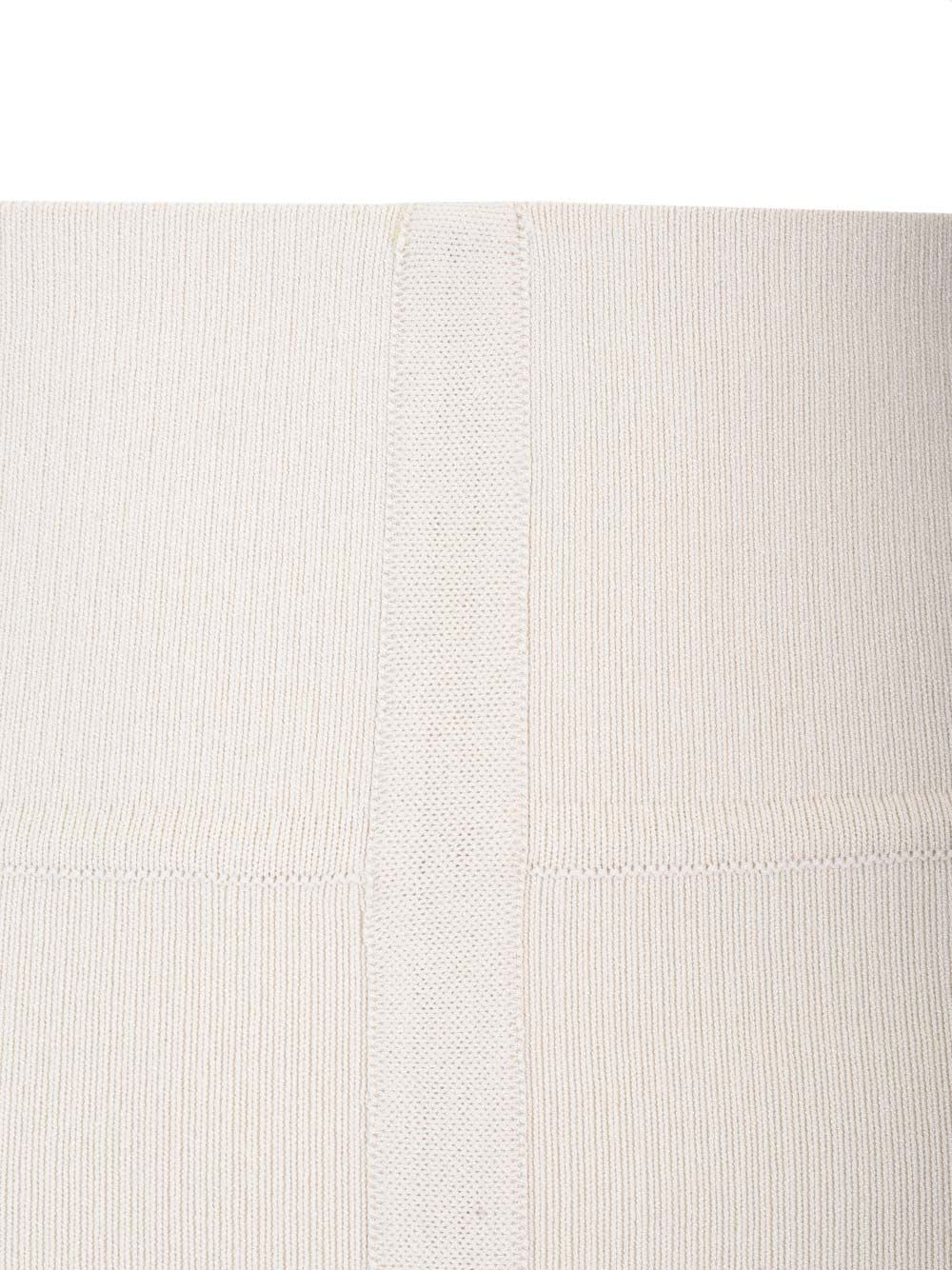 Rick Owens Knit Fitted Long Skirt Jackets White In White