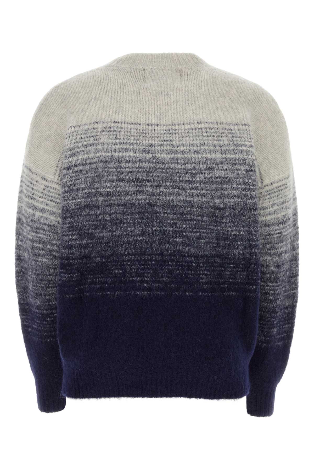 Shop Isabel Marant Multicolor Stretch Alpaca Blend Drussellh Sweater In Midnight