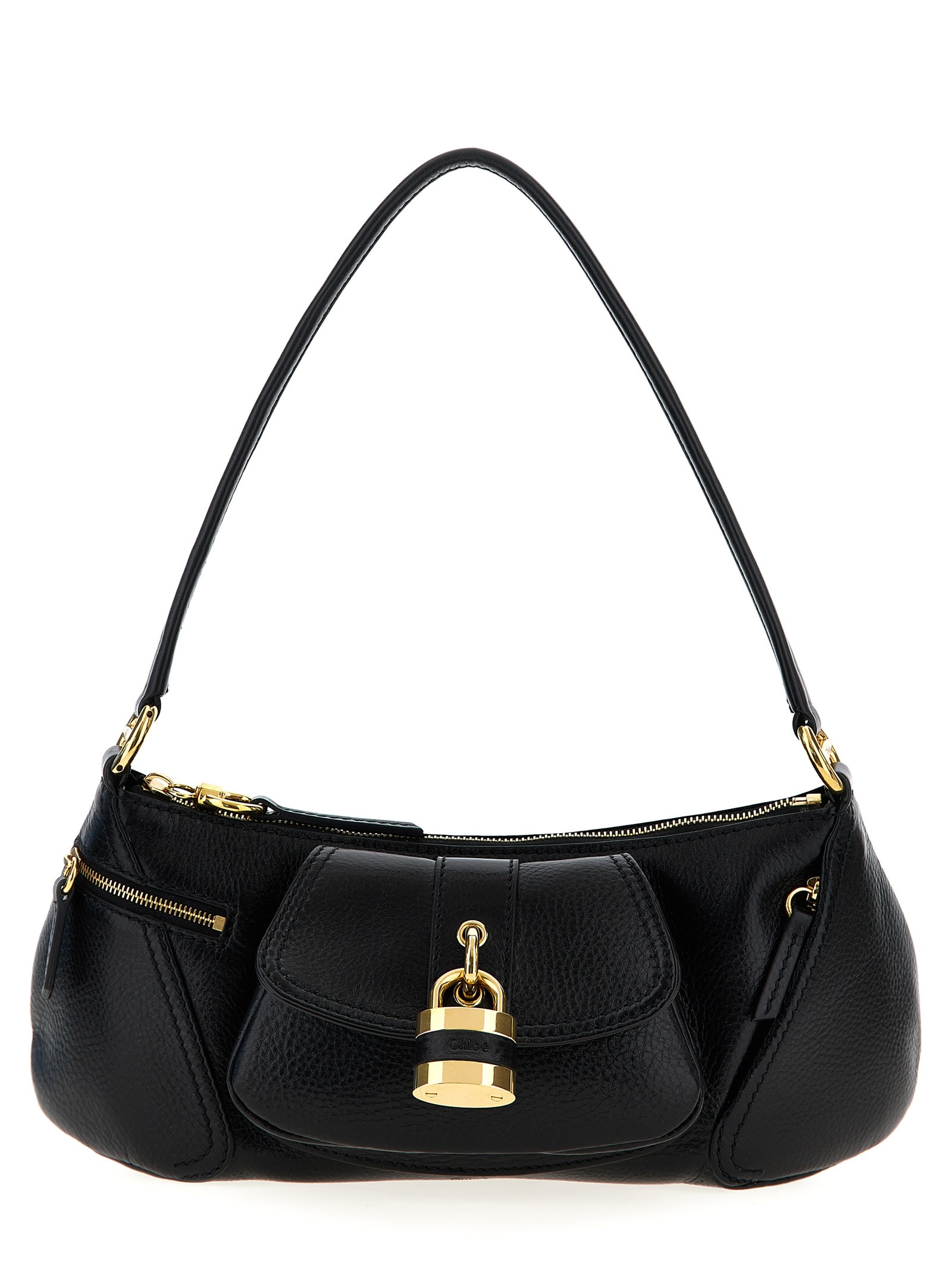 Shop Chloé The 99 Shoulder Bag In Black