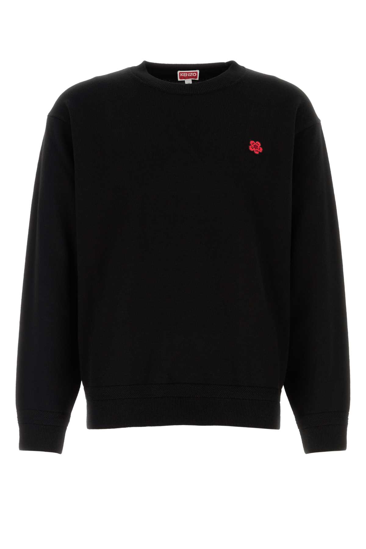 Kenzo Boke Flower Embroidered Cotton Sweatshirt Clothing