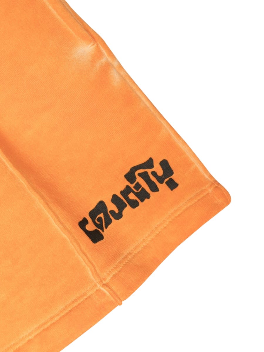 Marcelo Burlon County Of Milan Sweatshorts In Orange