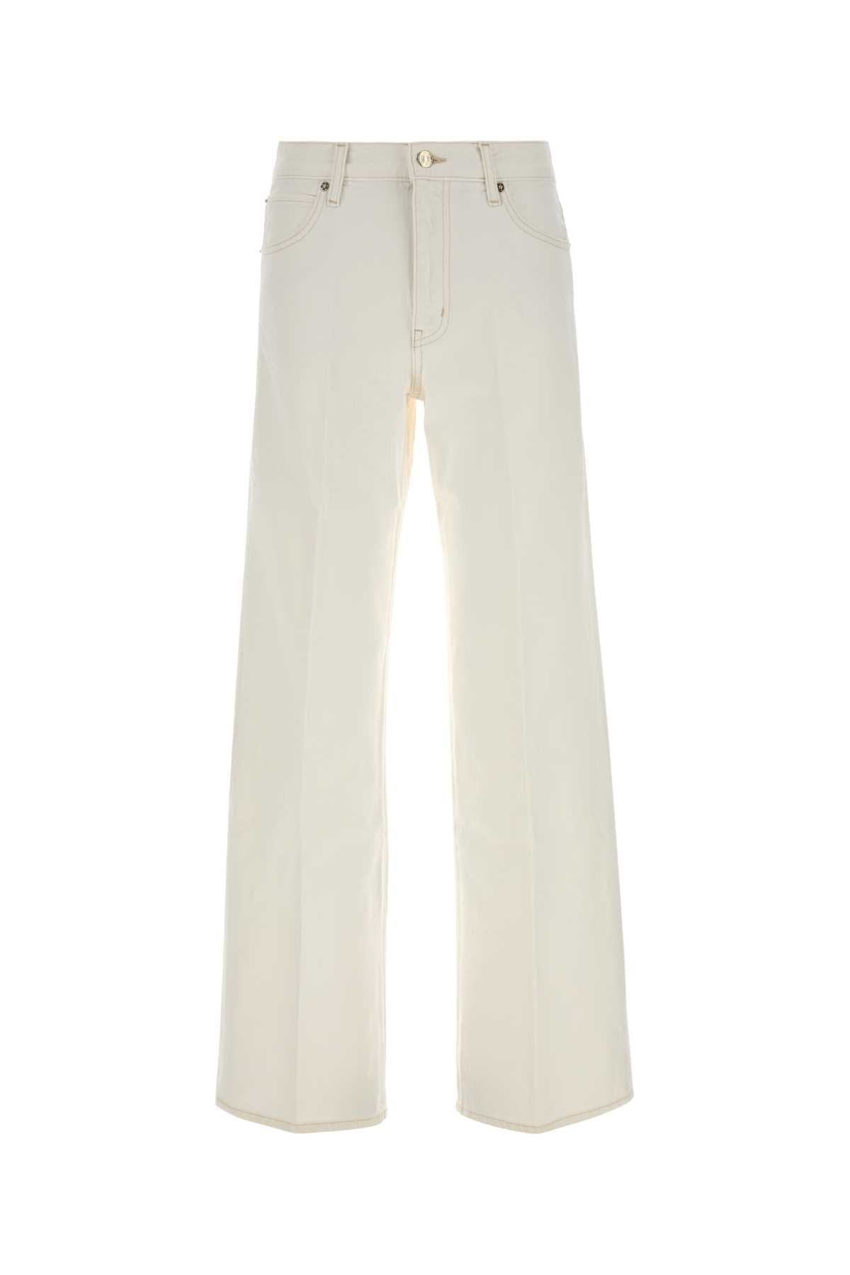 Frame The Stroll High Rise Wide Leg Jeans in Au Natural