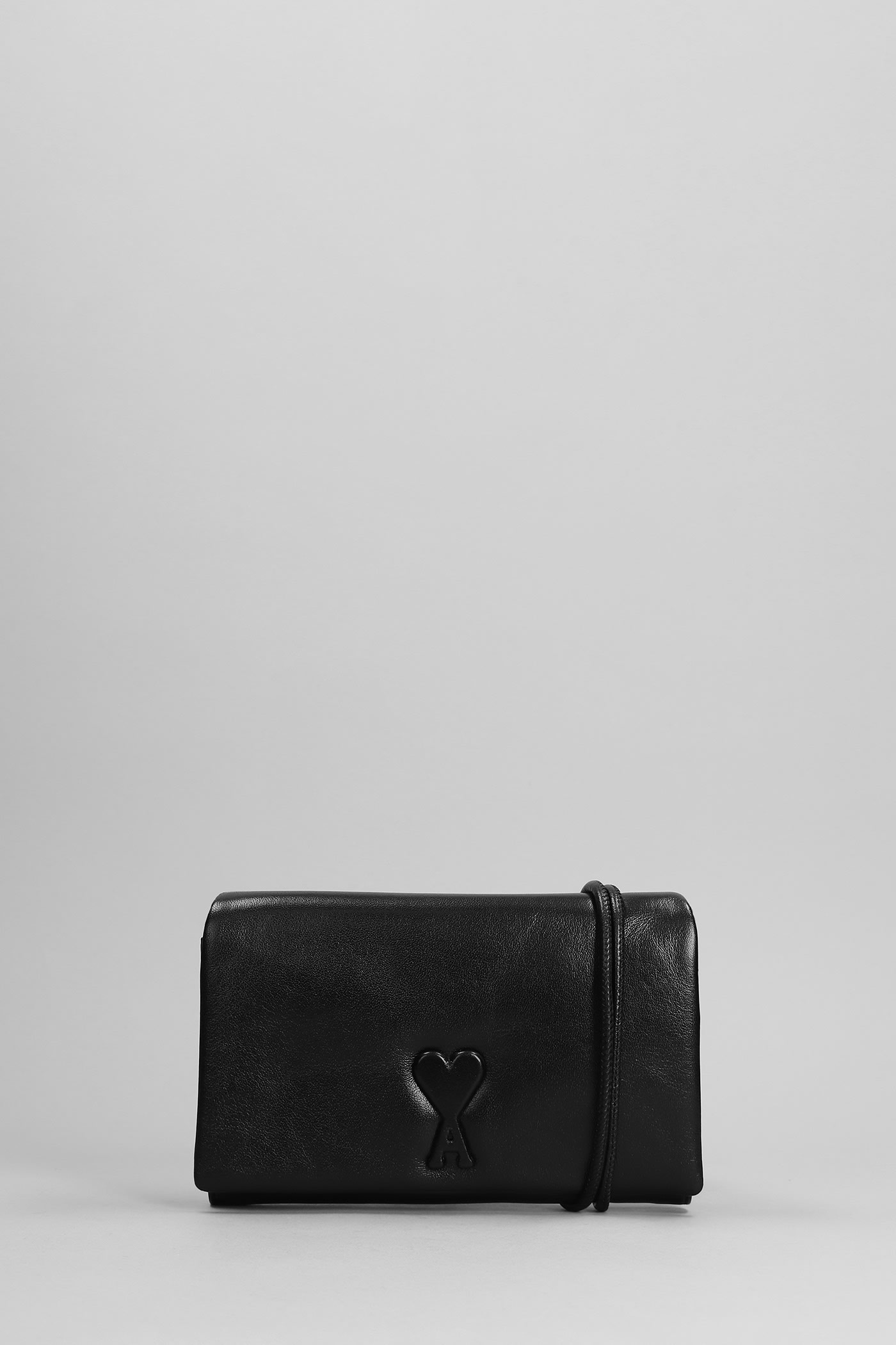 Shop Ami Alexandre Mattiussi Wallet In Black Leather