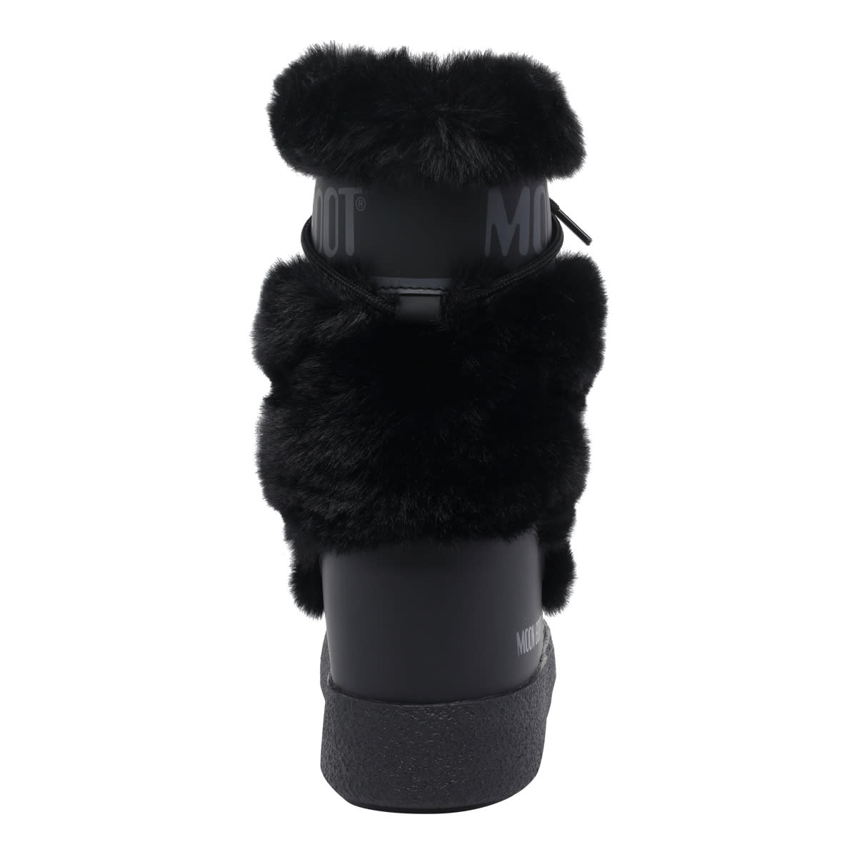 Moon Boot Ltrack High Faux Fur Boots In Black