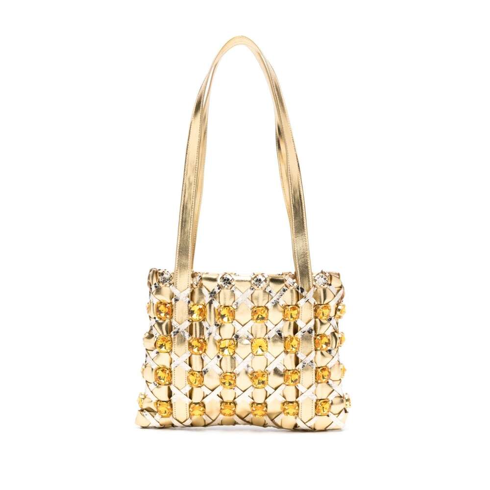 Shop Vanina Bag In Gold/silver