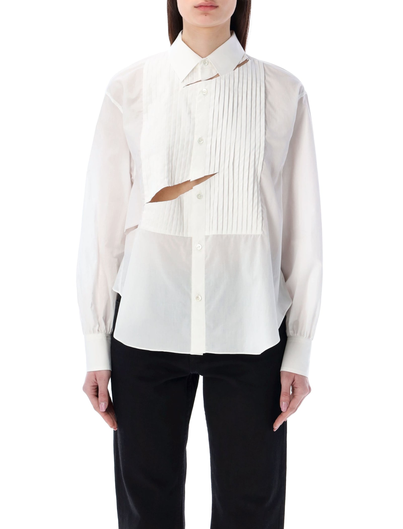 Undercover Rock Mit Cut-outs In White