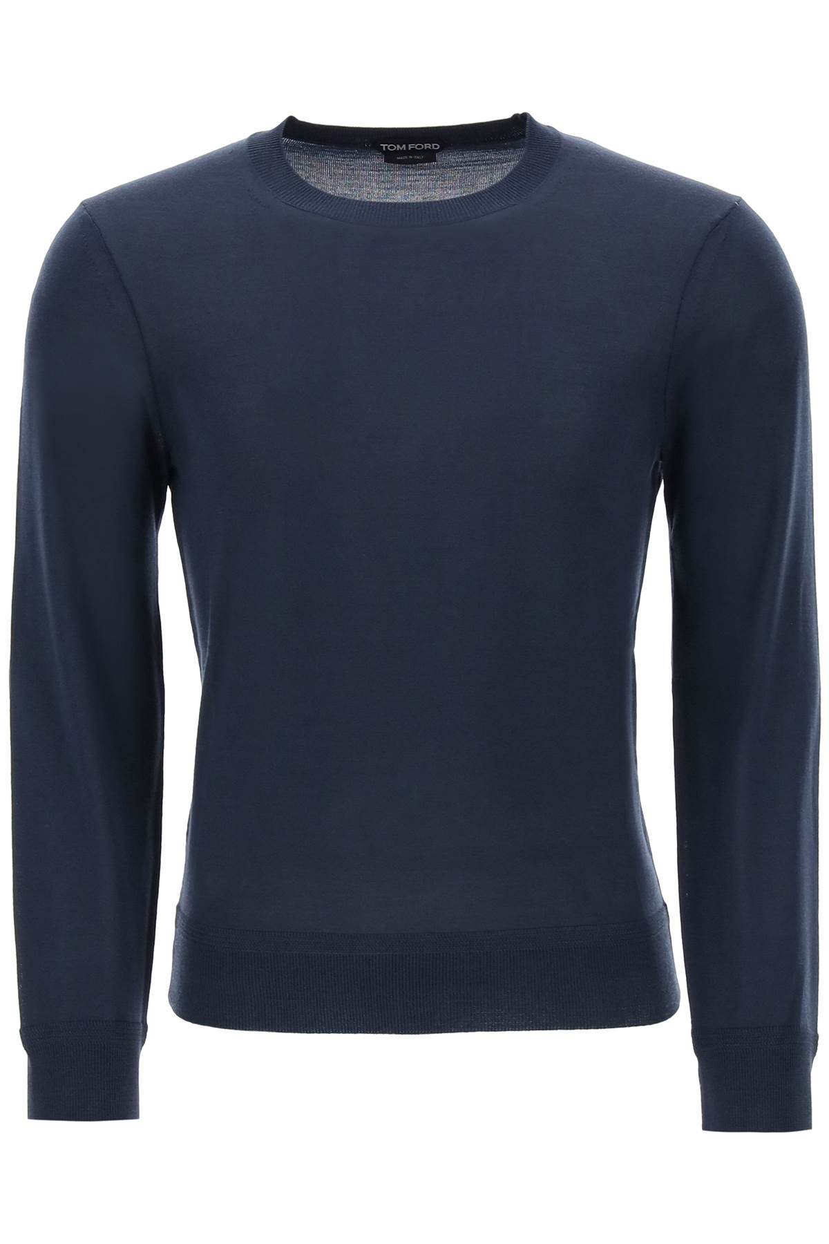 Shop Tom Ford Fine Wool Sweater In Navy
