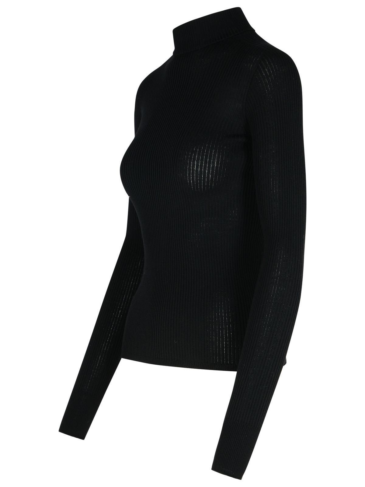 Shop Sportmax Turtleneck Long-sleeved Jumper In Black