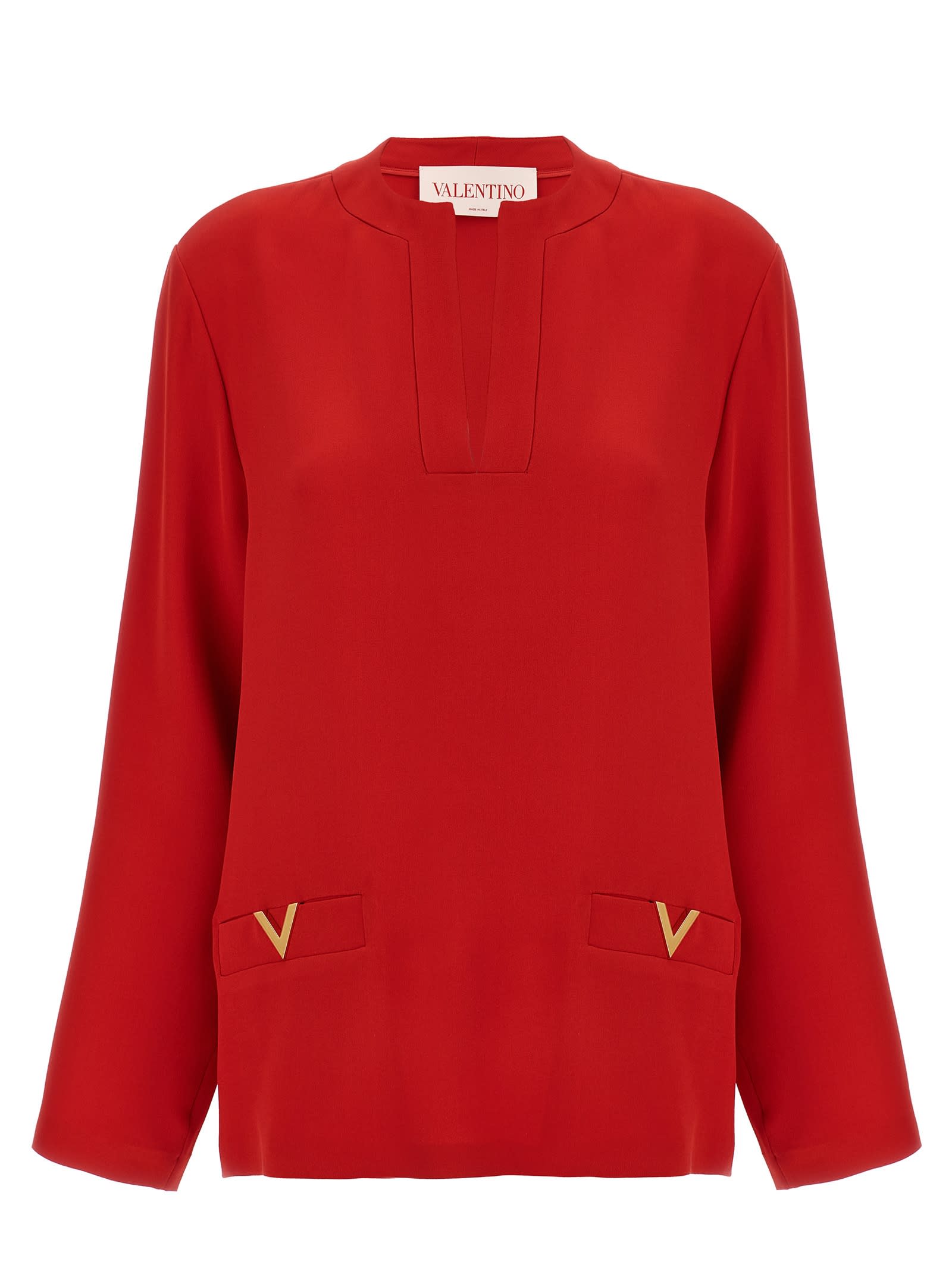 VALENTINO VALENTINO V GOLD BLOUSE