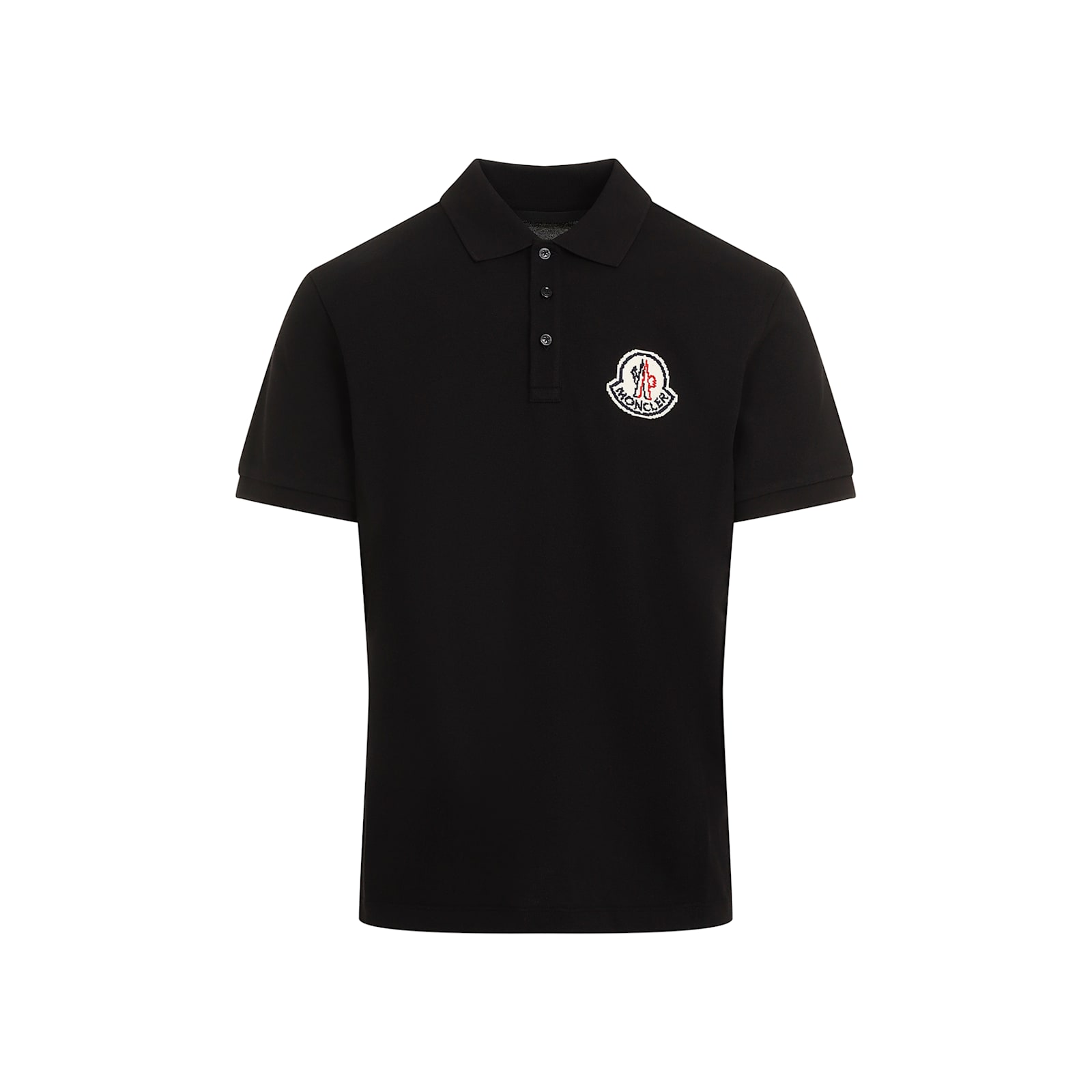 Shop Moncler Ss Polo T-shirt In Charcoal