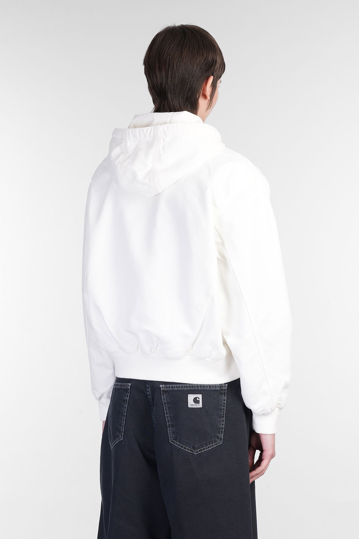 Carhartt Og Active Jacket Casual Jacket In White Cotton In White