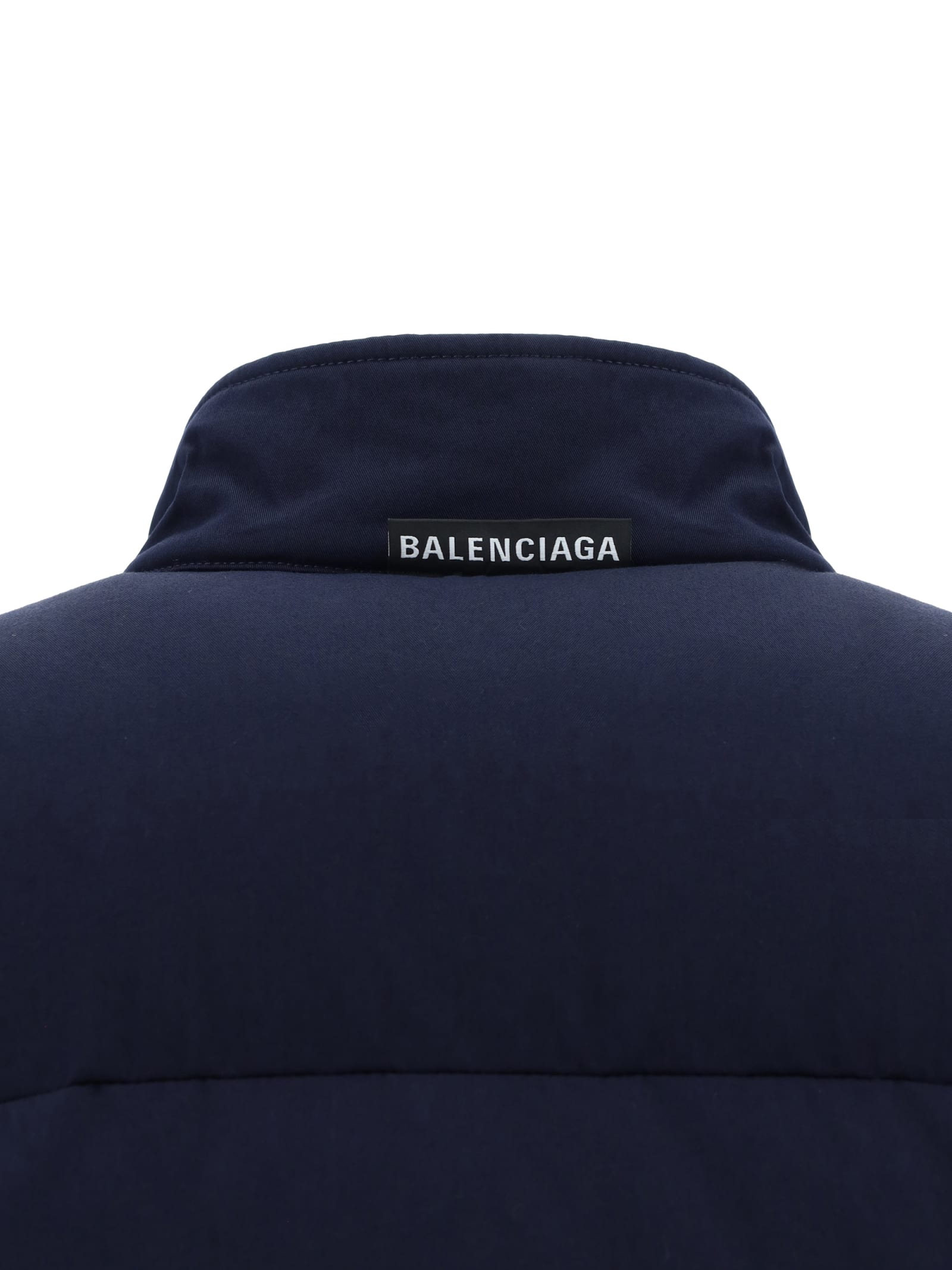 Shop Balenciaga Down Jacket In Ink