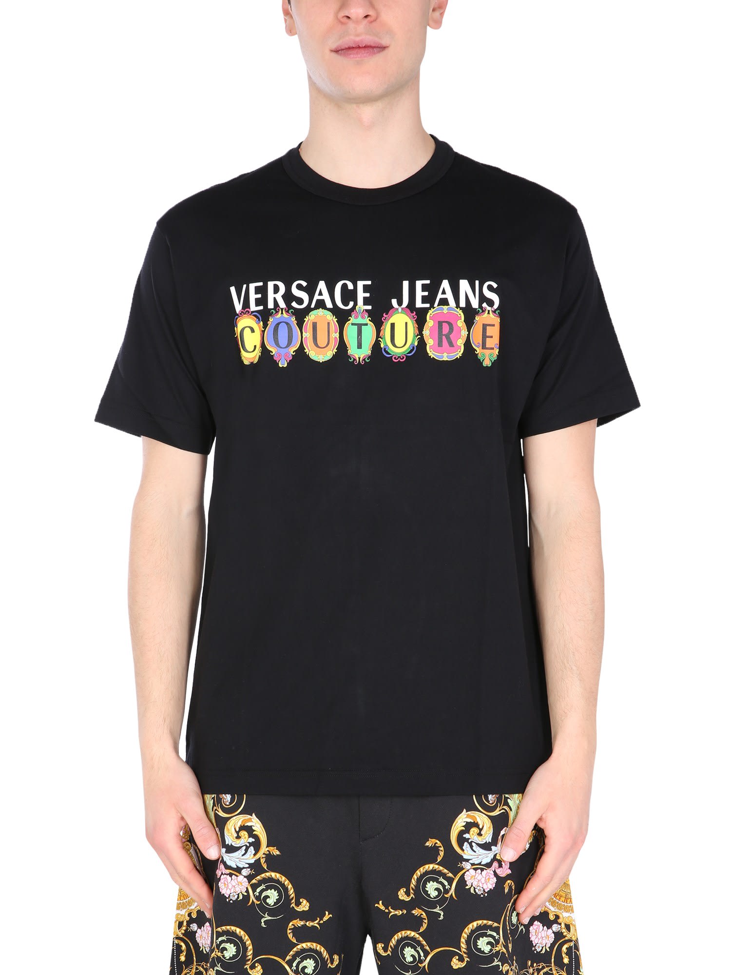 Crew Neck T-shirt Versace Jeans Couture