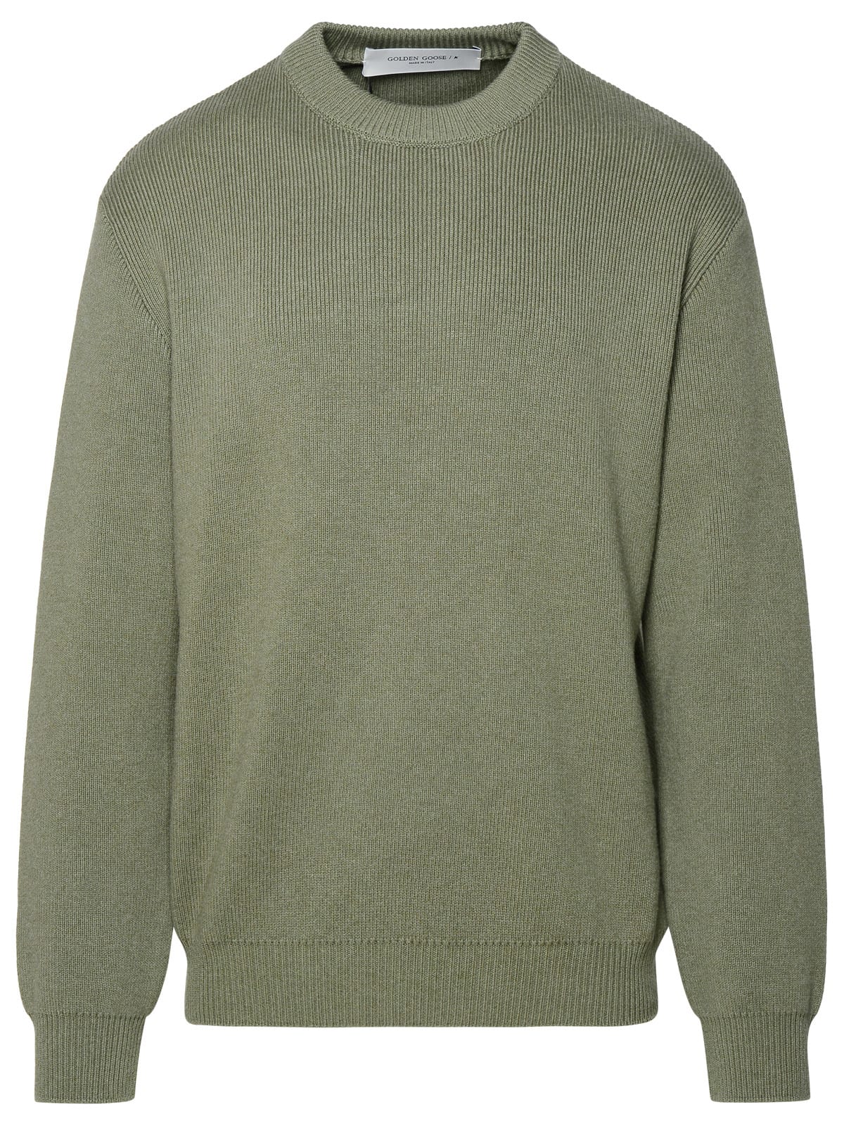 Green Cotton Blend Sweater