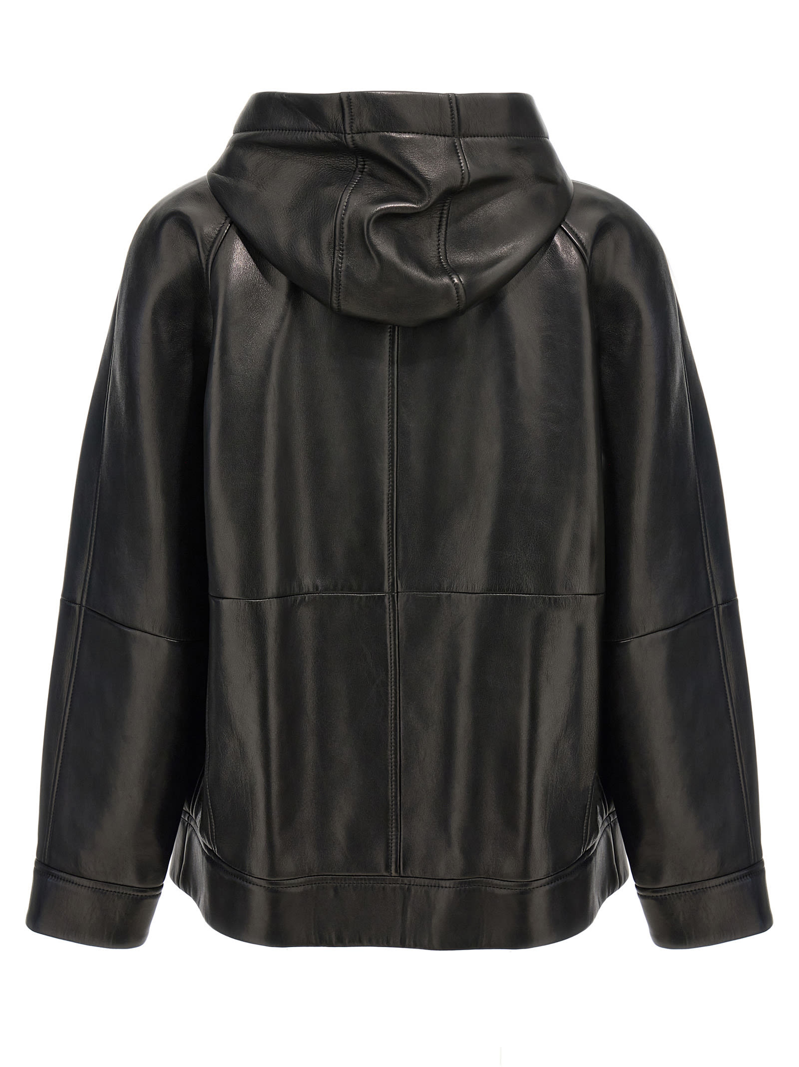 Shop Brunello Cucinelli Monile Hooded Jacket In Black