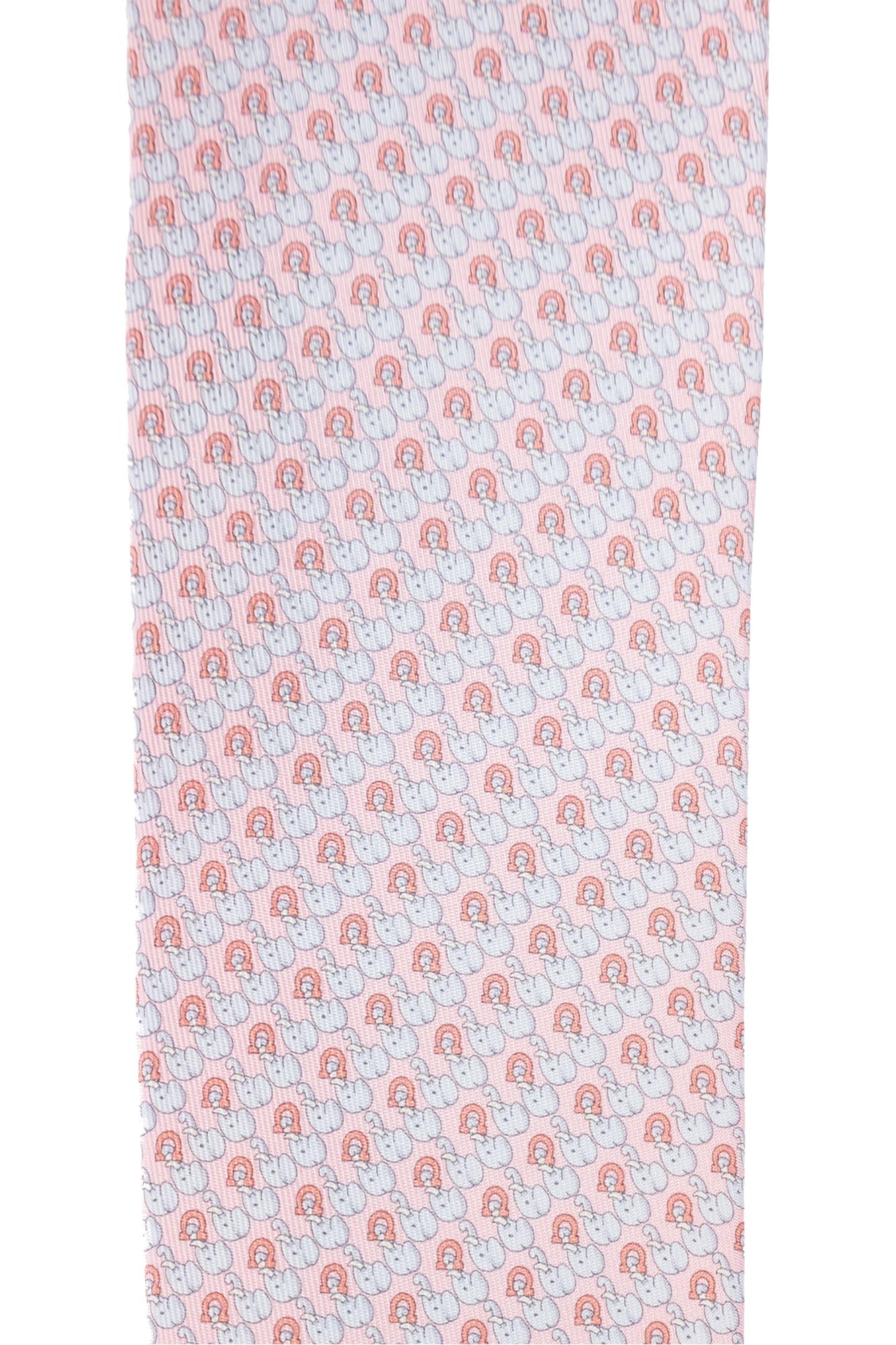 Ferragamo Silk Tie In Pink
