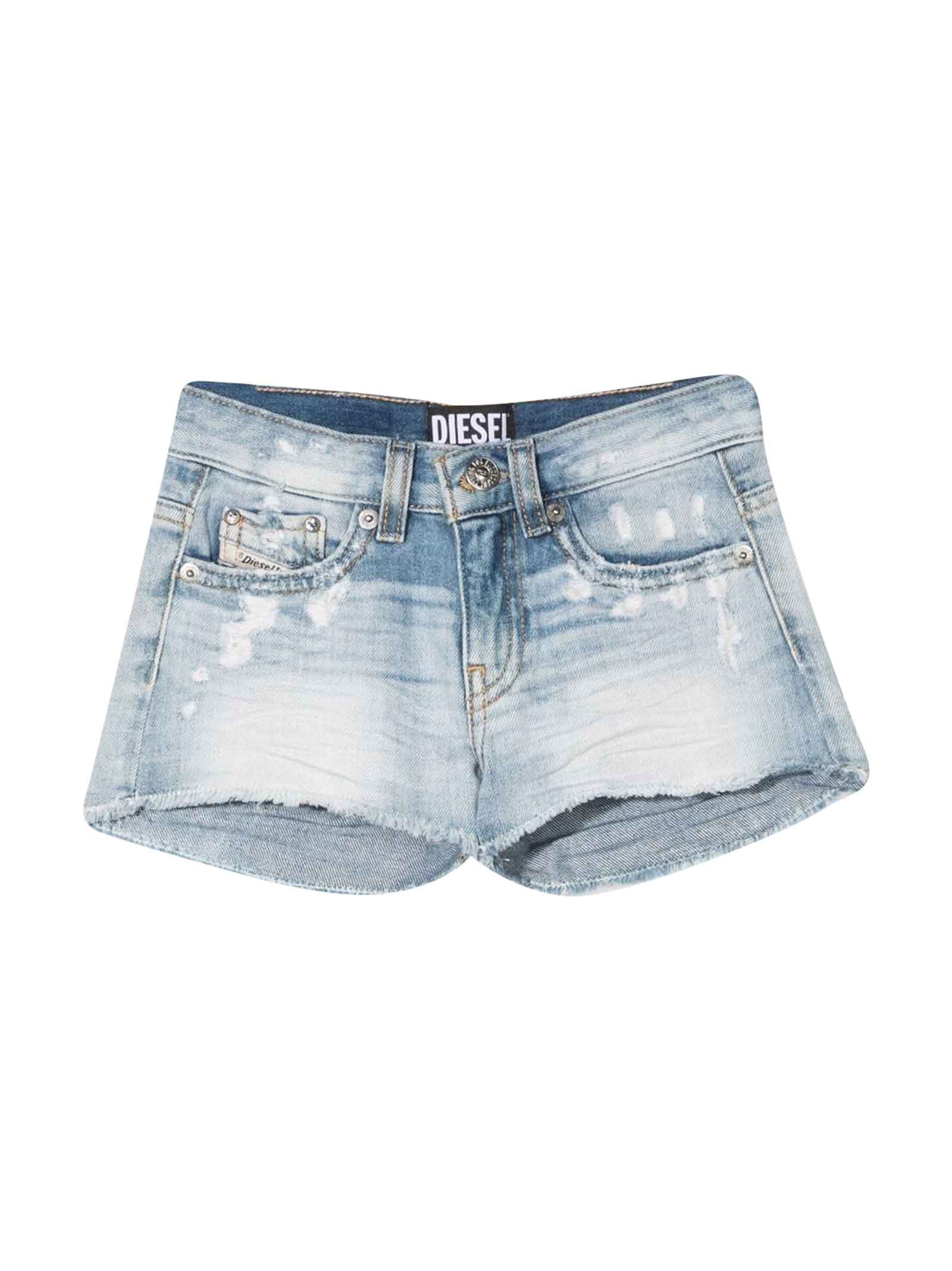 Diesel Teen Girl Denim Shorts