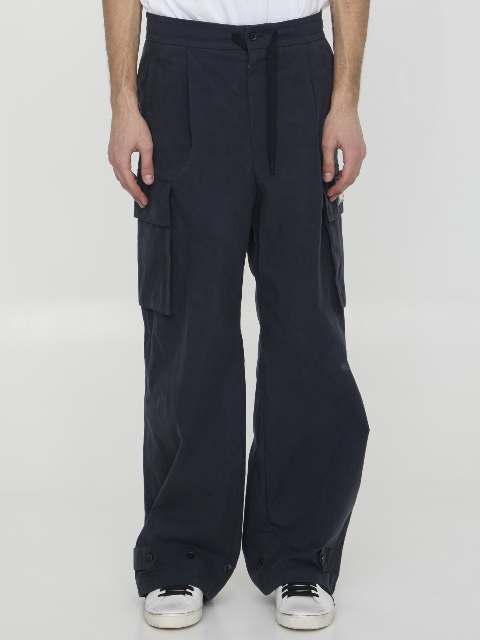 Shop Dolce & Gabbana Cotton Jogging Pants In Blue